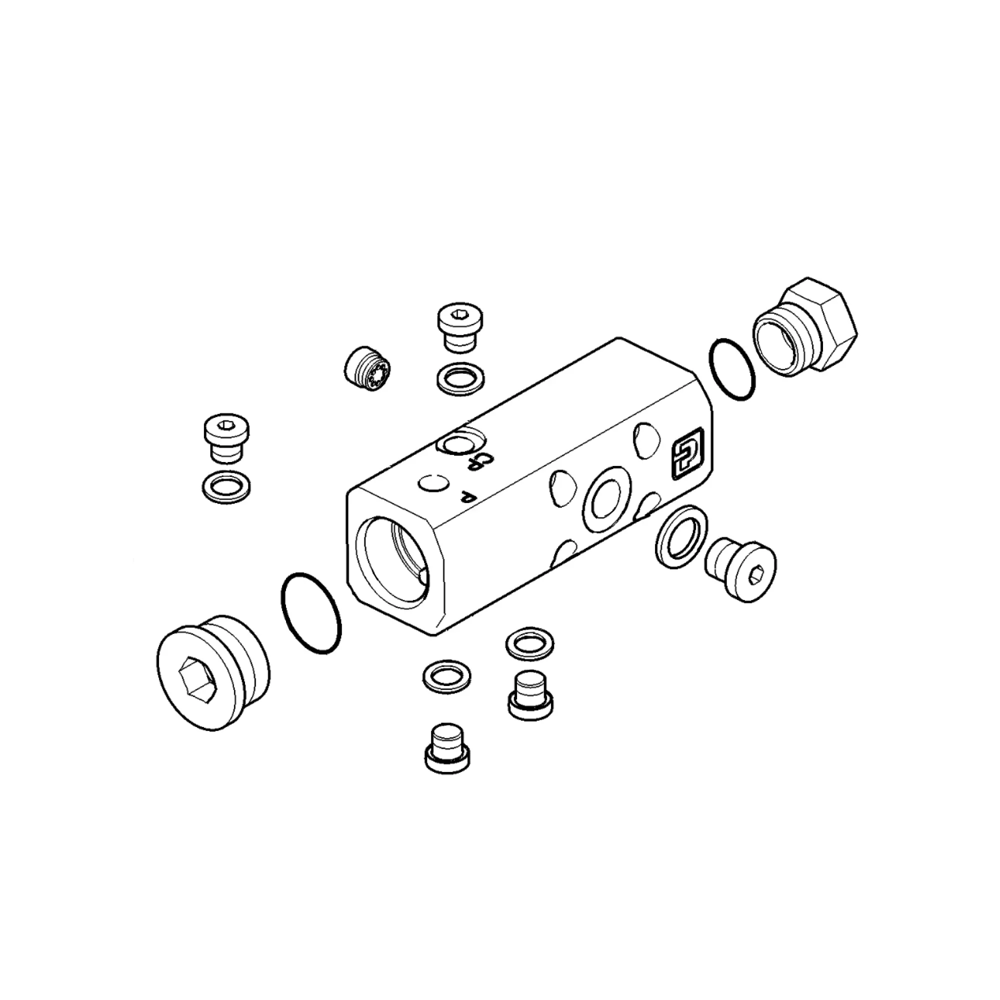 John Deere Double Acting Pulse Oiler Assembly - WA134574