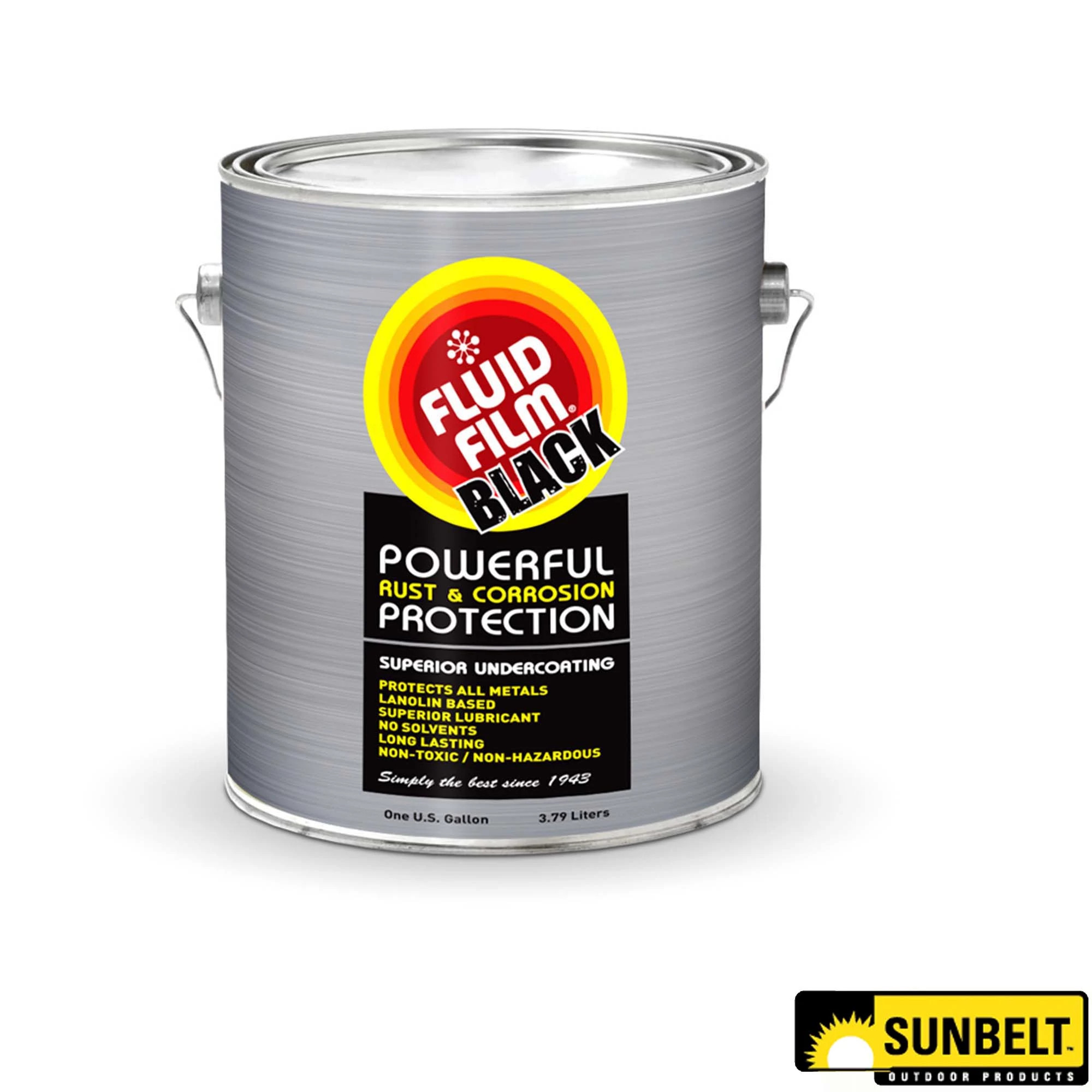 Sunbelt Fluid Film® Black Rust and Corrosion Protection, 3.78 Liter (1 Gallon) - A-B1AC407