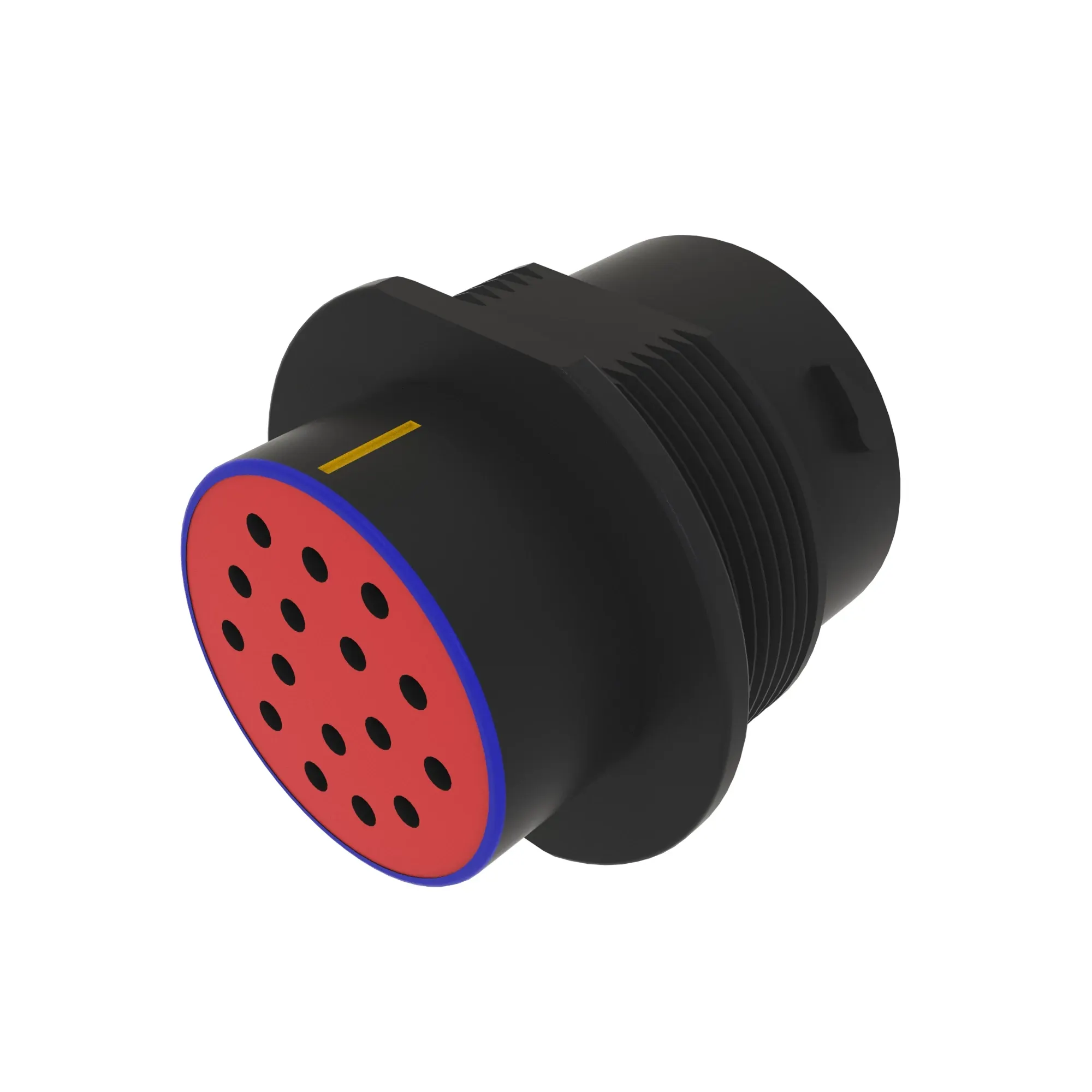 CONN DEUTSCH HDP20 16W FS BLK PLSTC