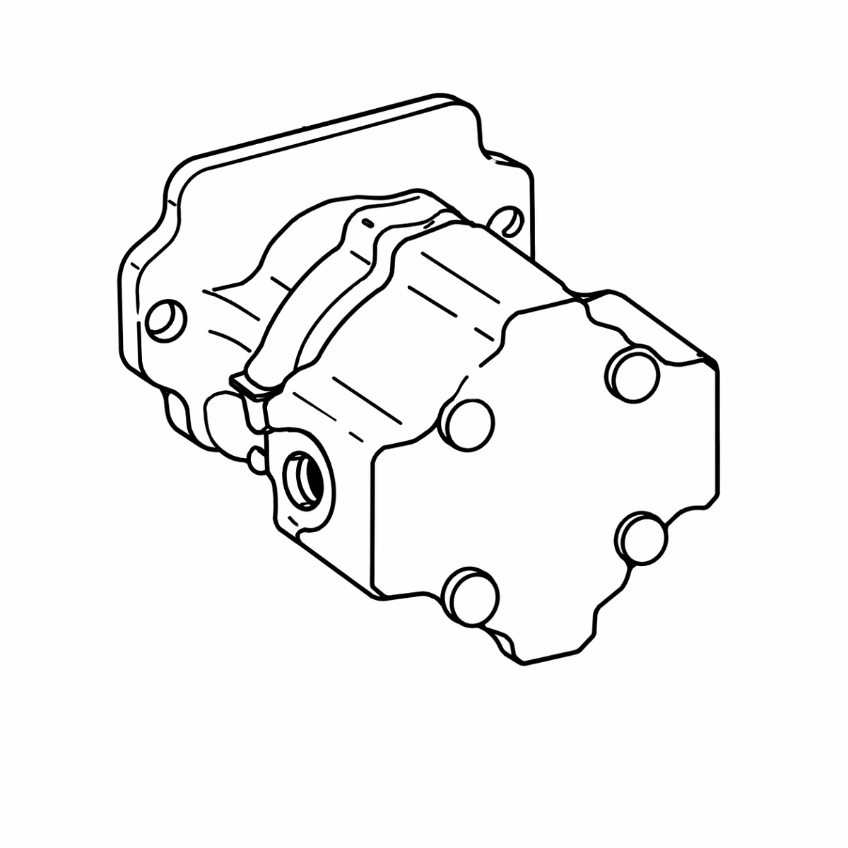 MOTOR, HYDRAULIC, 2.2CC