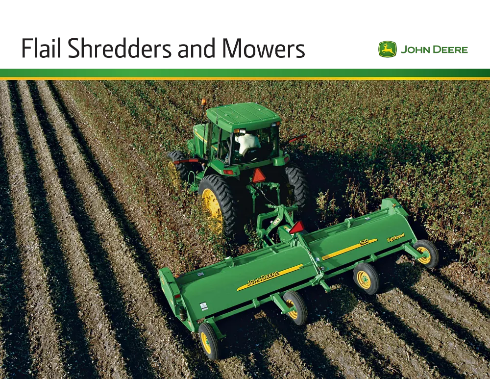 Flail Shredders and Mowers Brochure cover
