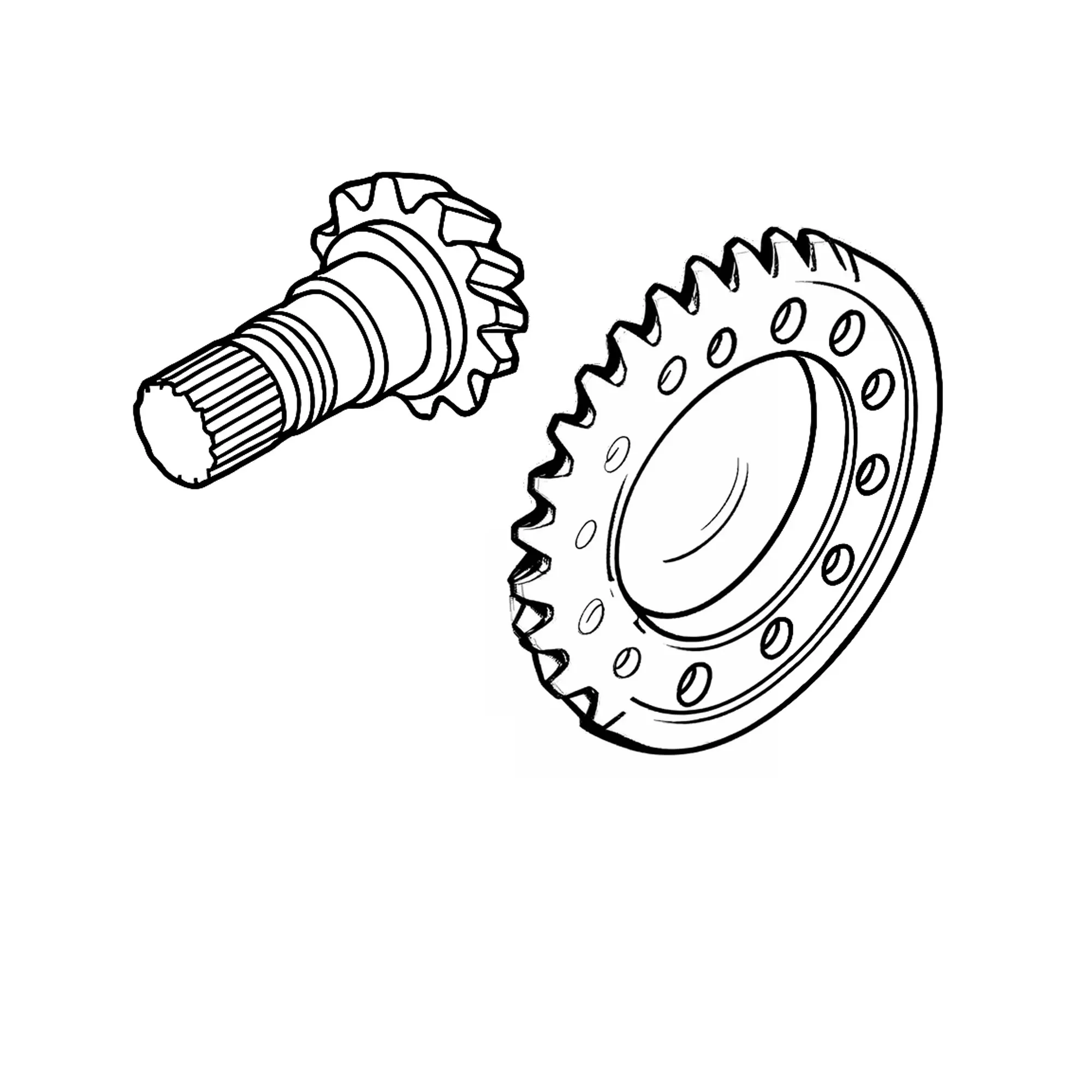 John Deere Ring Gear And Pinion - F025224
