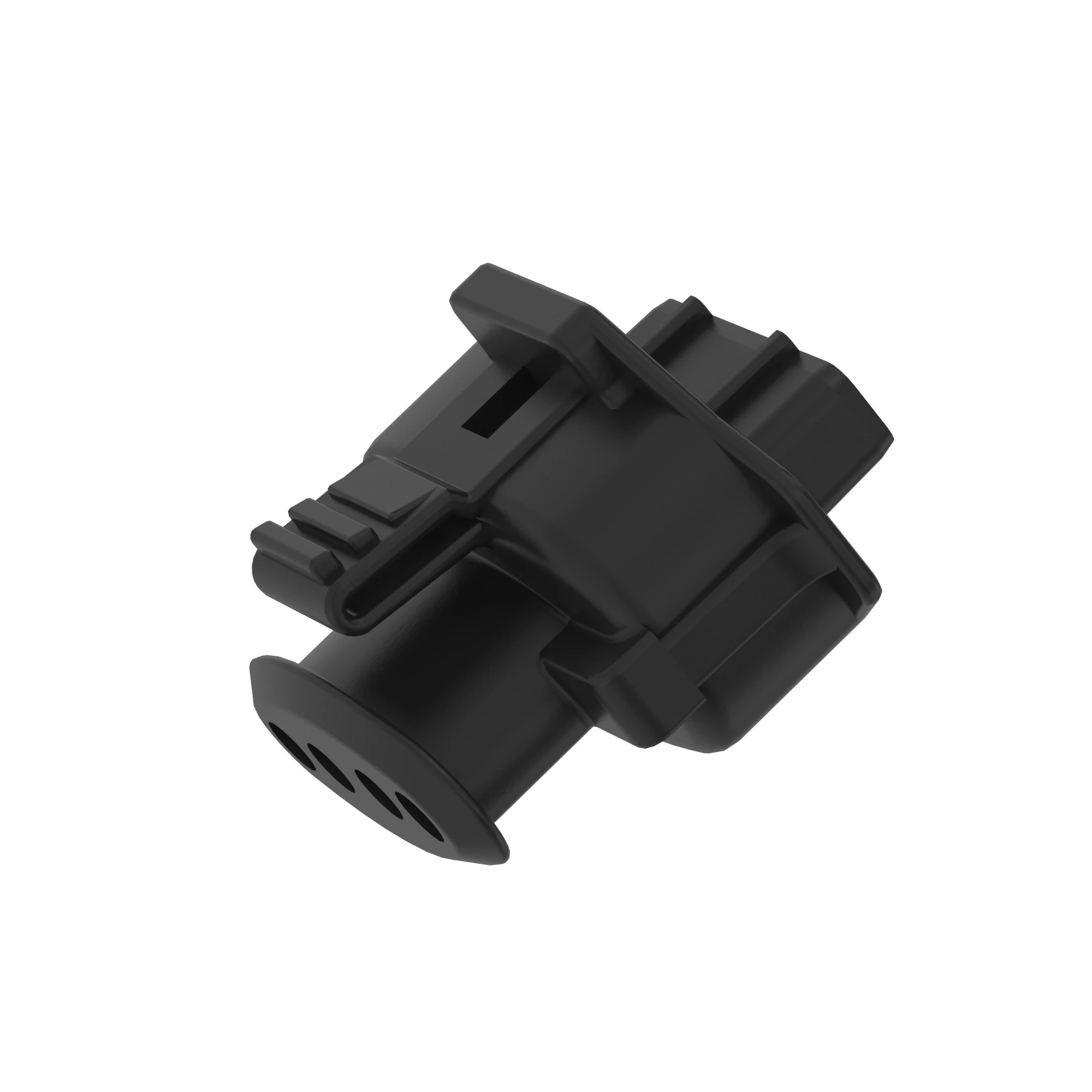 John Deere Bosch Black Electrical Connector Housing, 4 Cavities - 57M9498