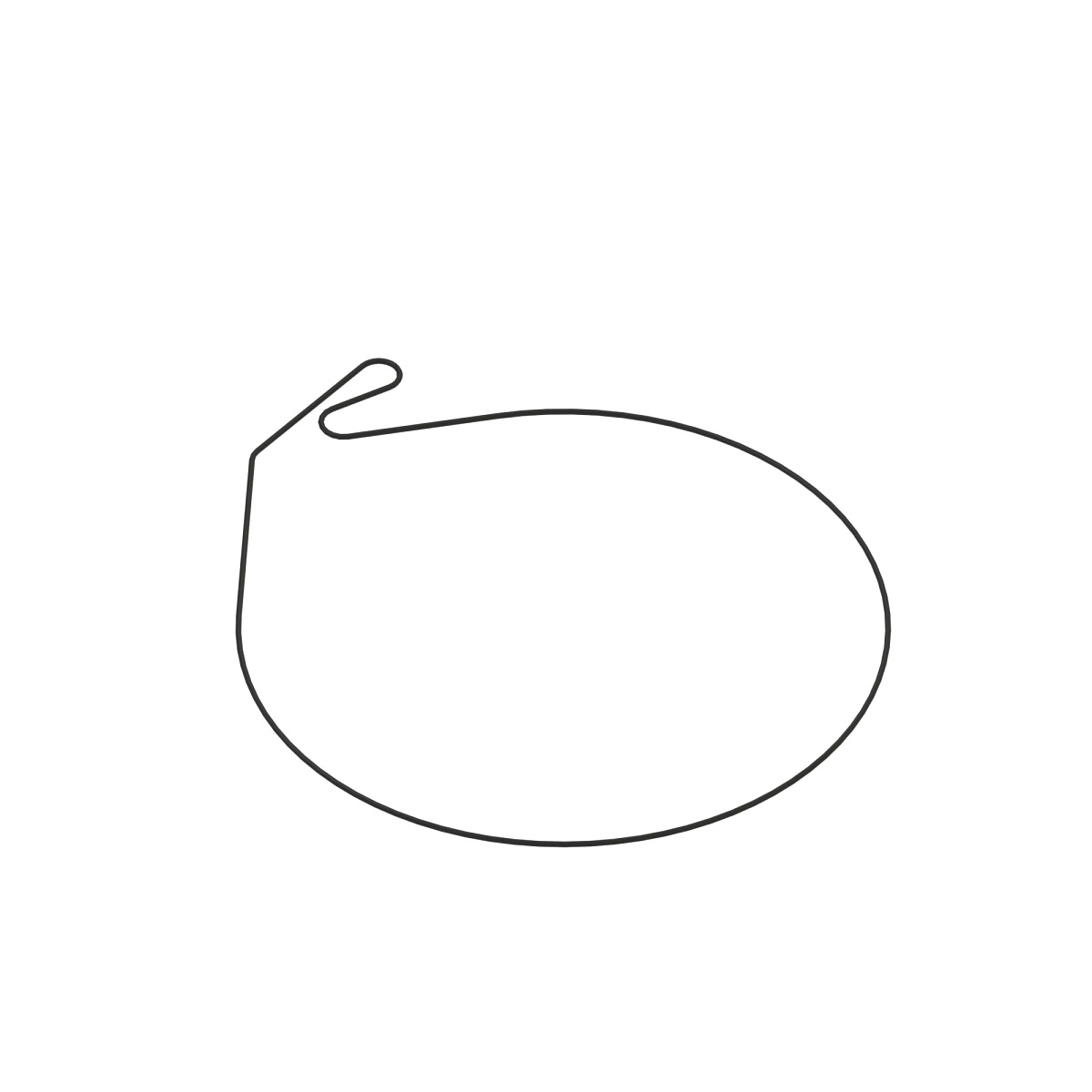 John Deere Rotary Screen Drive V-Belt, Effective Length 5058 mm (199 inch) - N378575