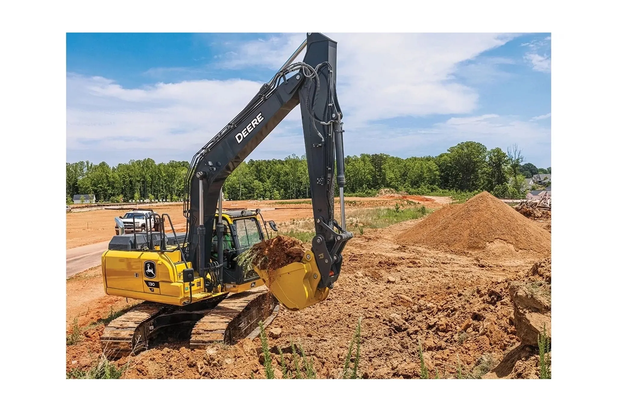 1050P-Tier Large Dozer with a close up of a construction vehicle digging dirt on a construction site