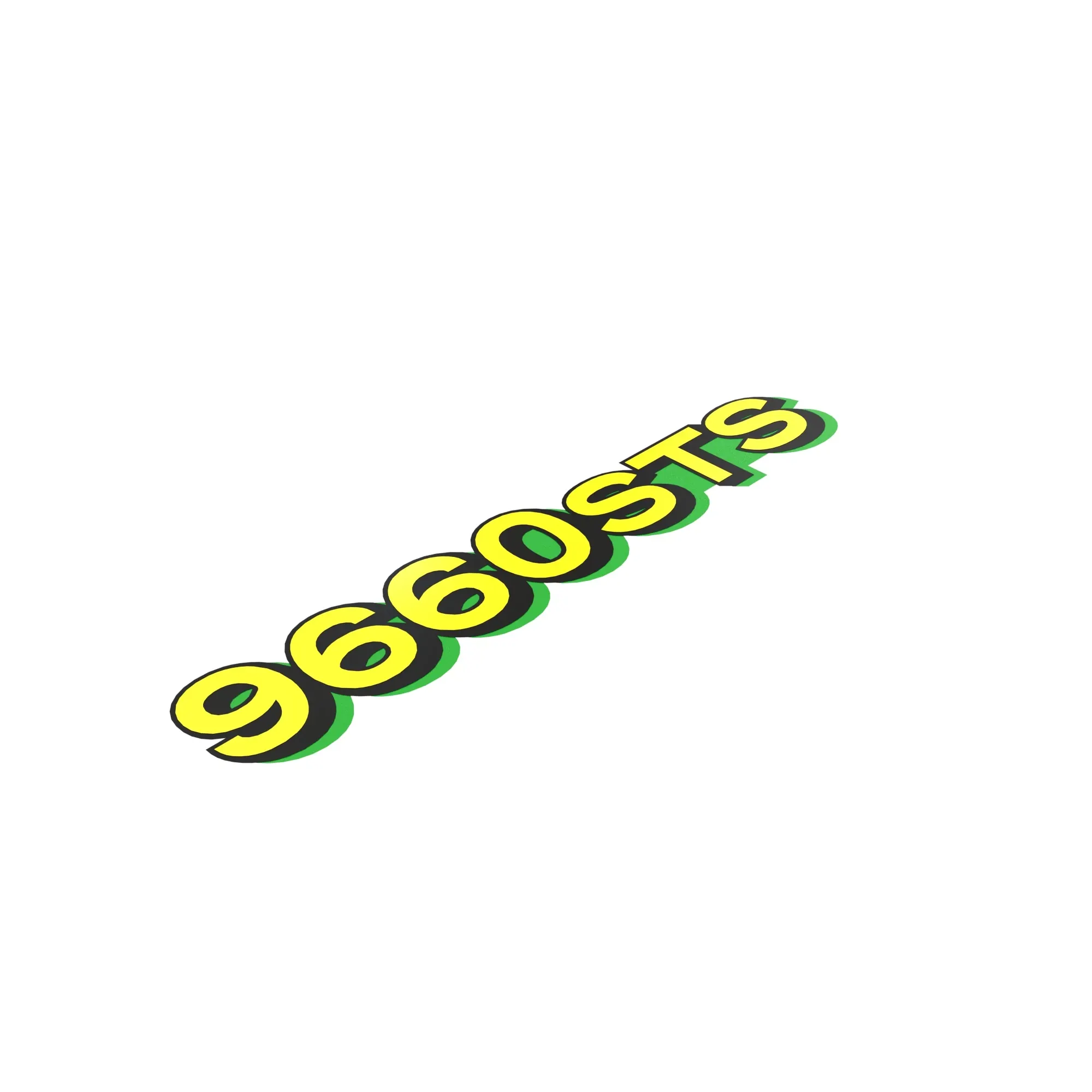John Deere 9660 STS™ Model Label - H203769