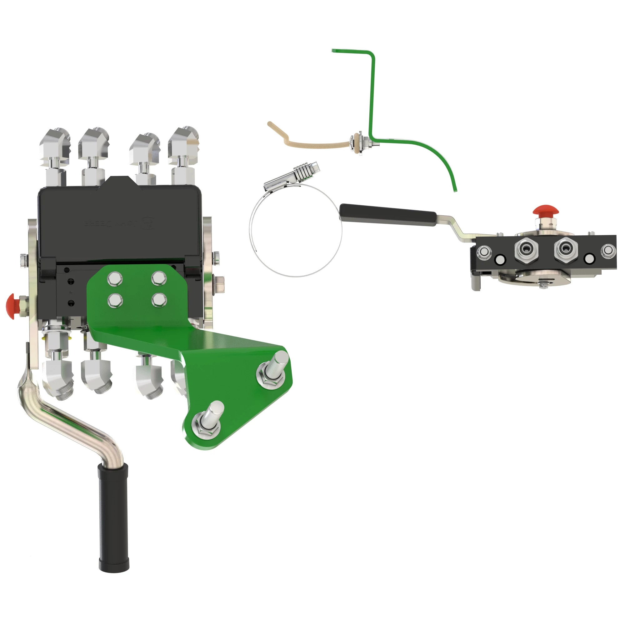 BW16402: 3-Function Single-Point Hydraulic Quick-Connect Multi-Coupler Attachment