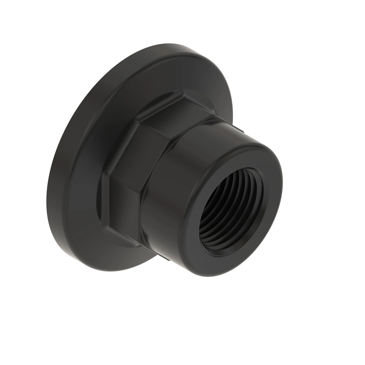 PLUG, FITTING, 1" FLANGE CAP W/ 1/2