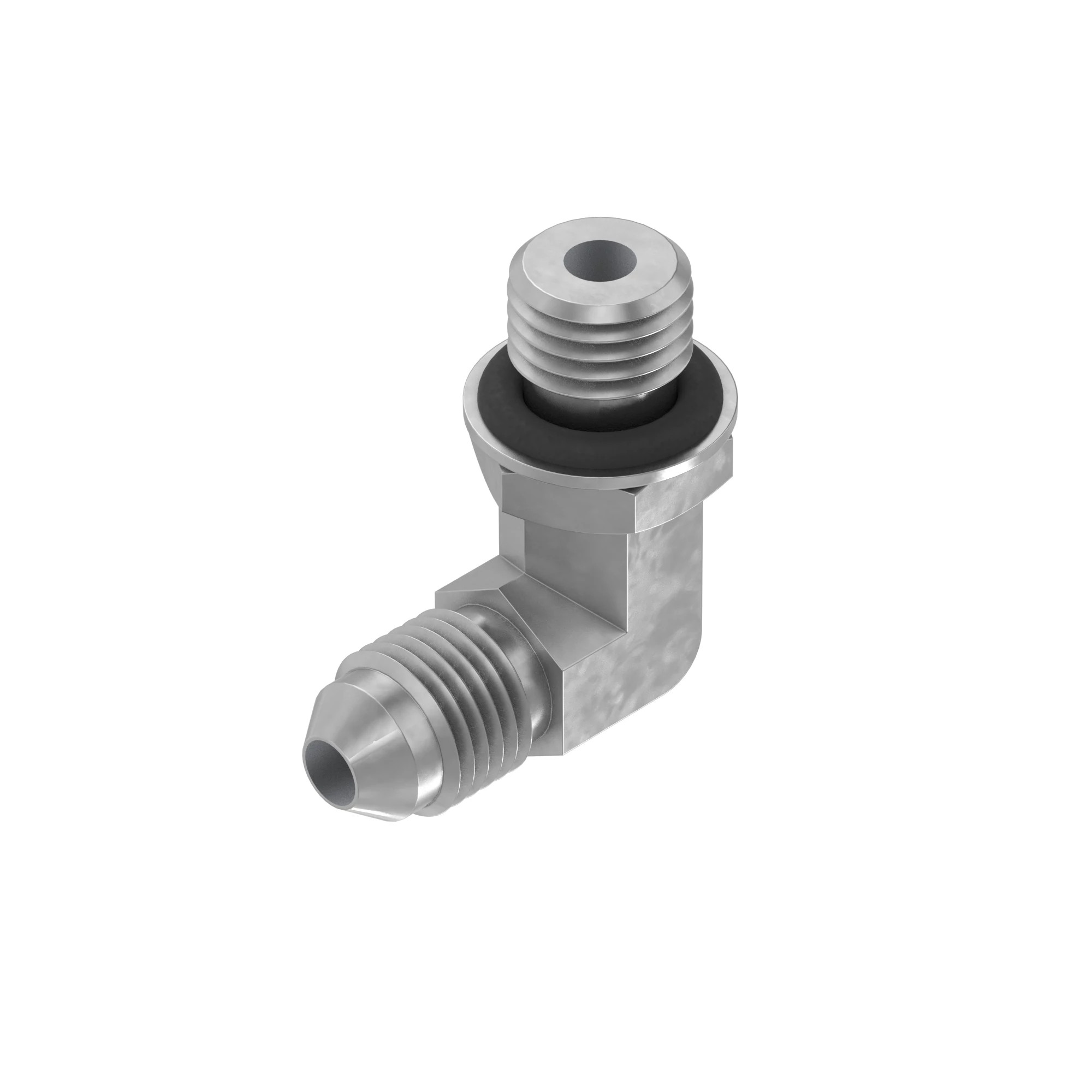 ELBOW FITTING, 7/16MJIC-90-M12MOR L