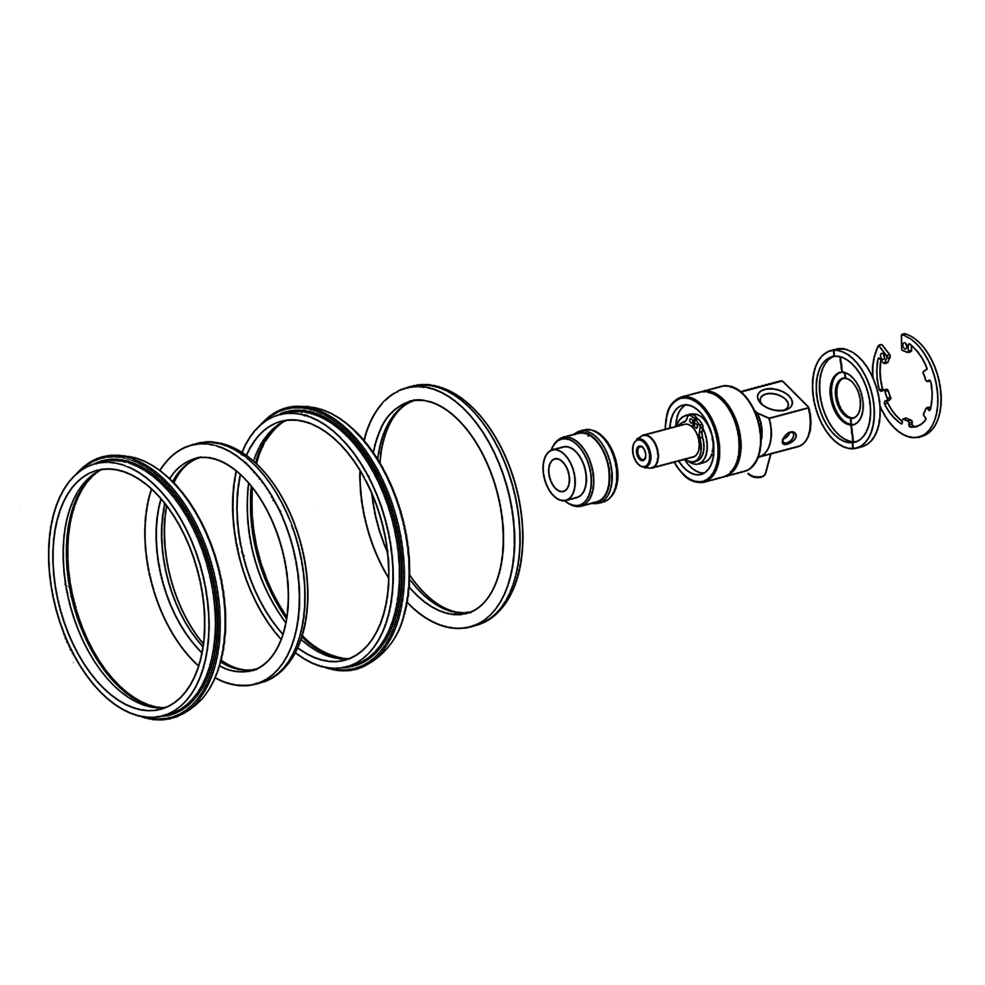 John Deere Engine Cooling Fan Piston Kit - AKK29086