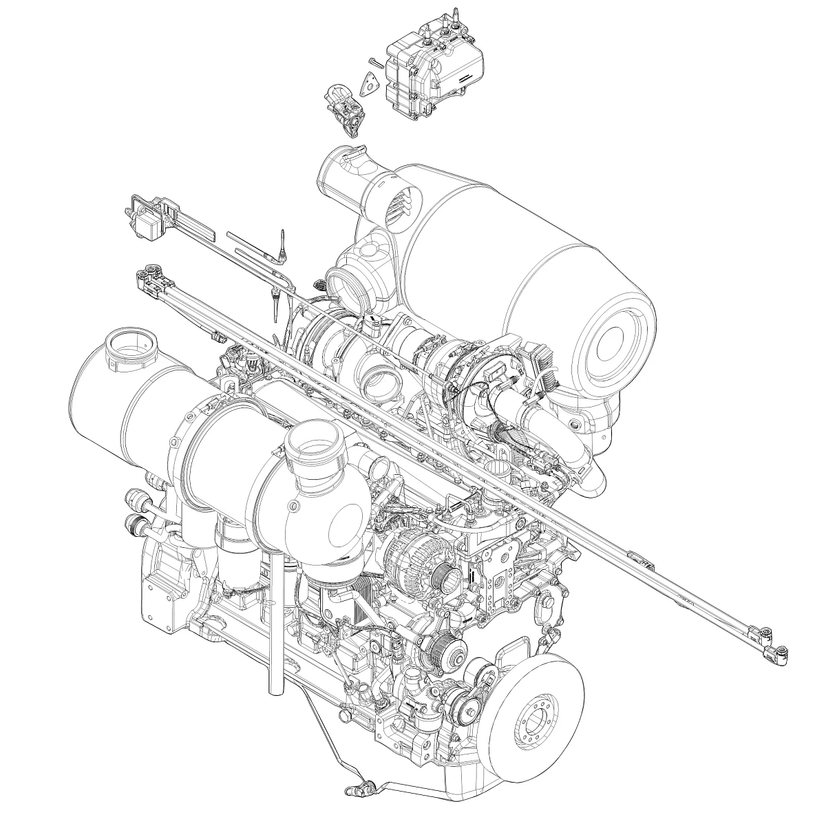 John Deere Diesel Engine, 6.8 Liter - SZ10024