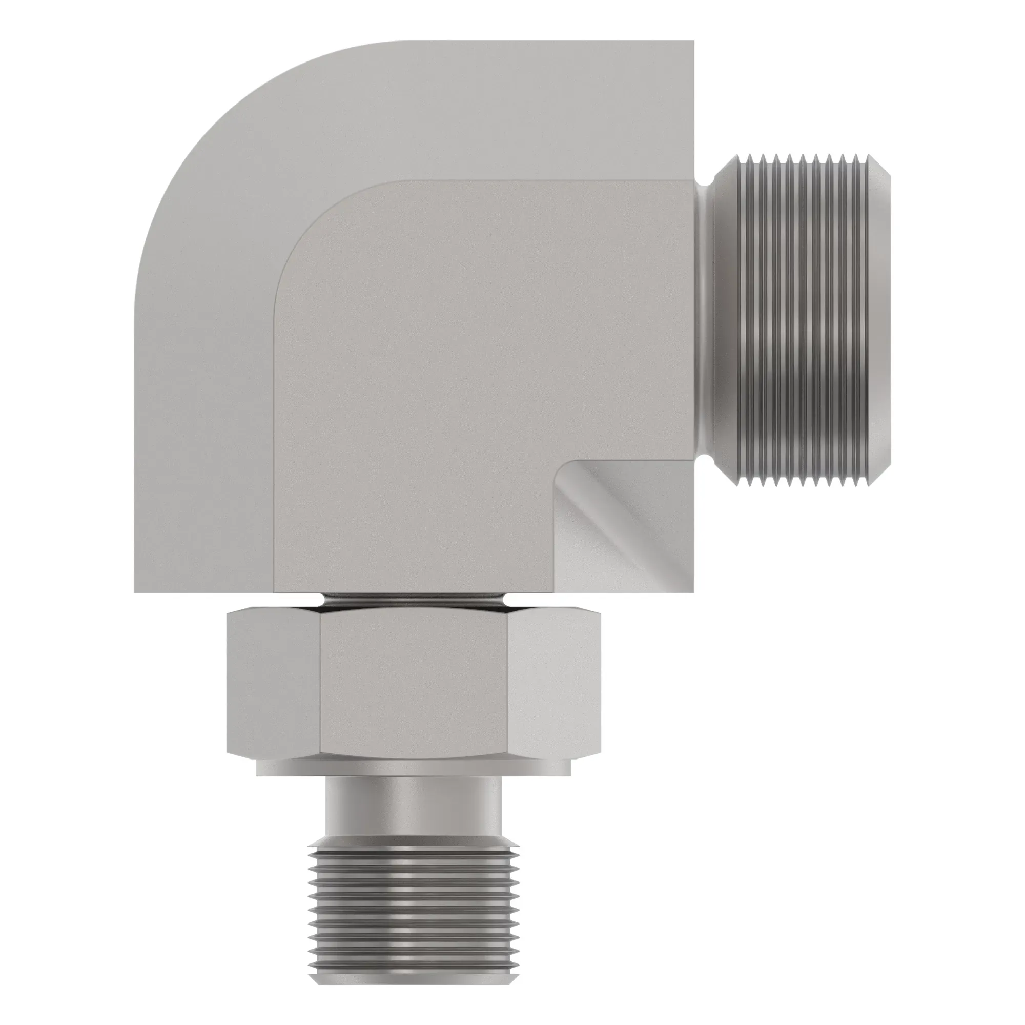 90 DEG ELBOW,O-RING FSF W/MET HEX