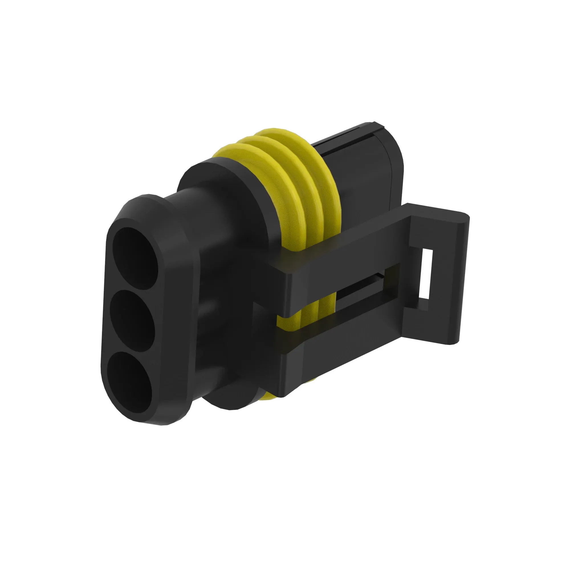 Conn Tyco SS1.5 3W Fs Blk Plstc