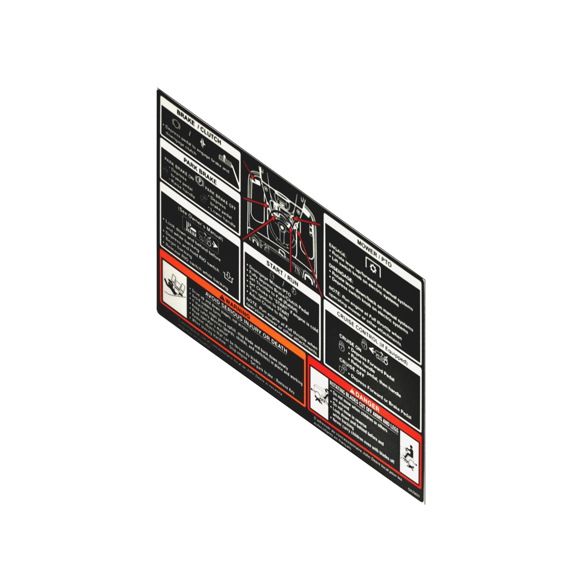 LABEL WARNING/DAN(TUNNEL)EN W/SP/FR