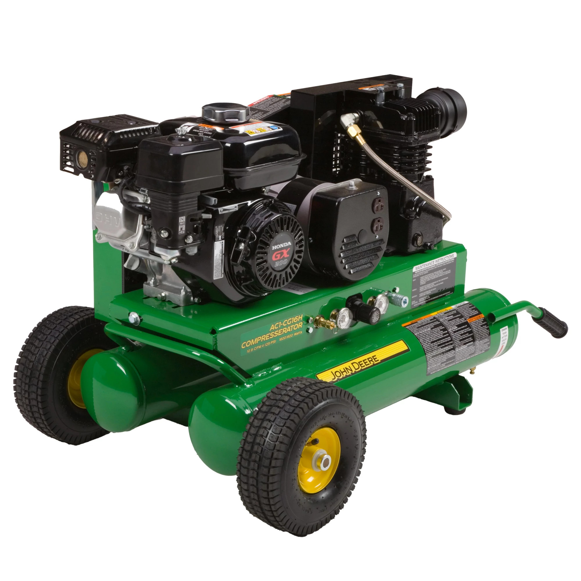 8-U.S. gal., 196-cc Honda GX, 10.9 cfm @ 125 psi,