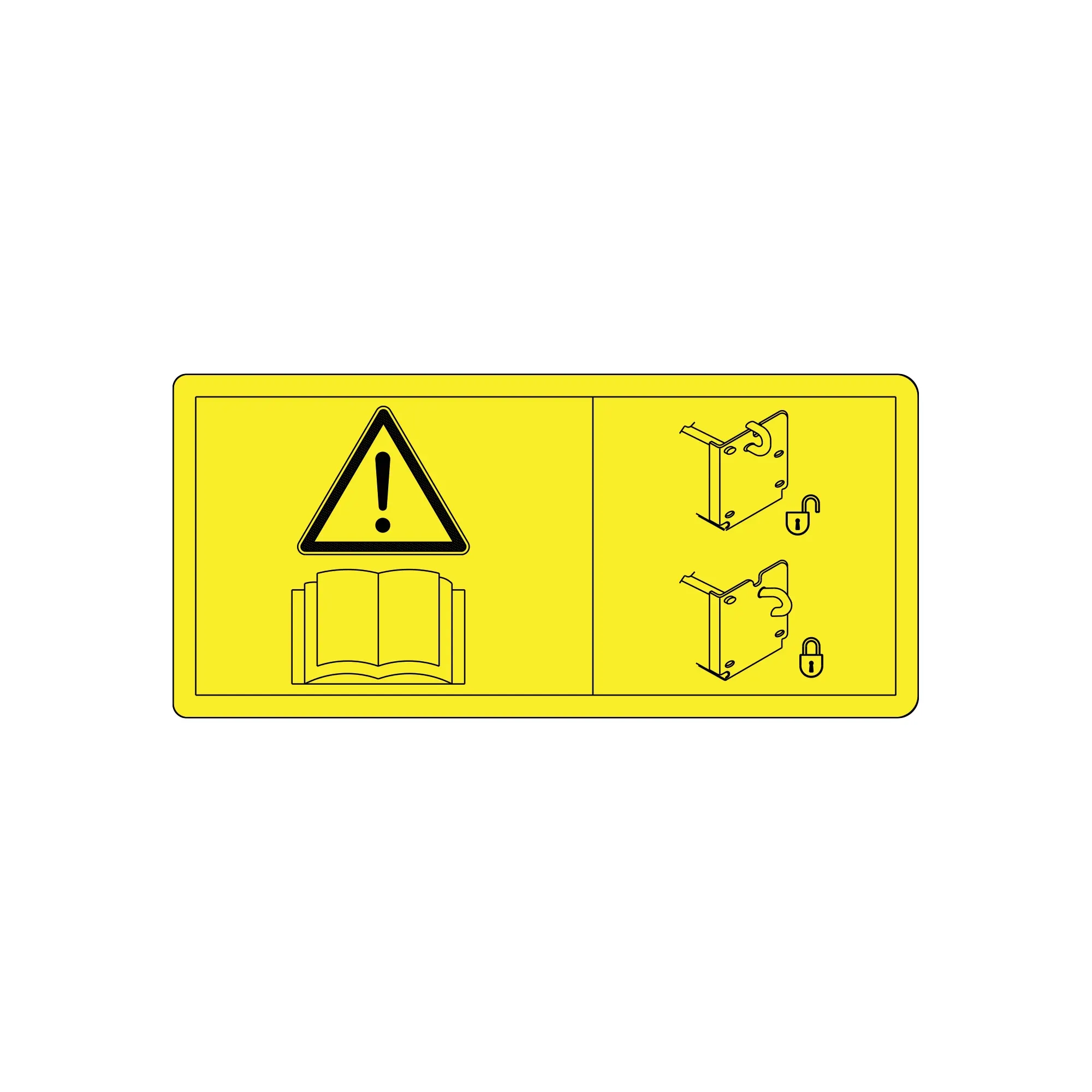 John Deere Blade Trip Lockout Caution Decal - M126759