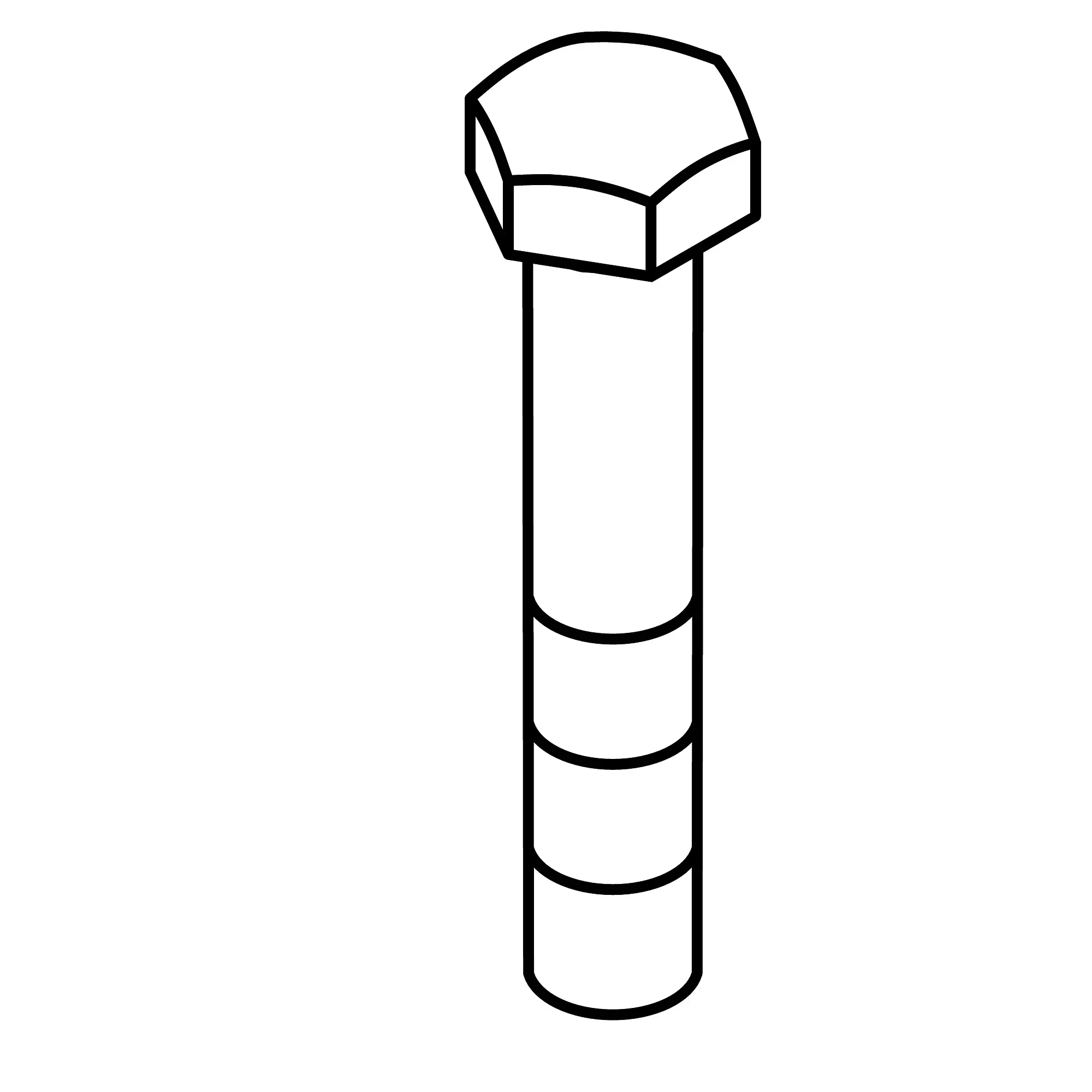 John Deere Hexagonal Head Screw, M20 X 110 - 19M9136