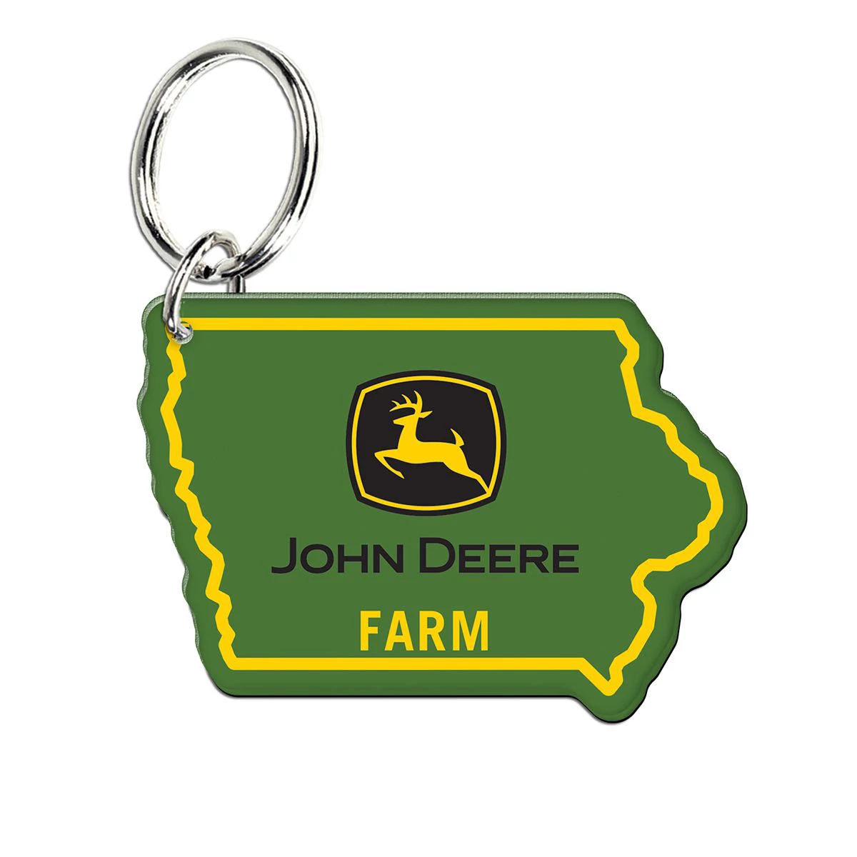 Iowa Keychain Iowa Shaped Keychain | Shop.Deere.com