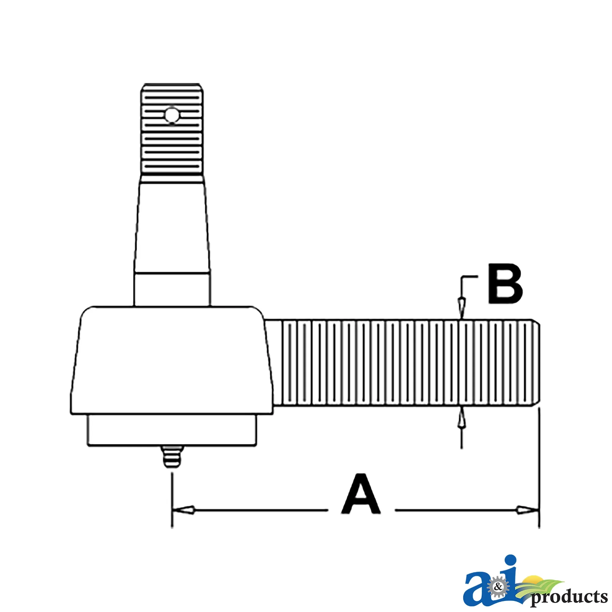 A&I Products Tie Rod End, Right Side - A-AH101185