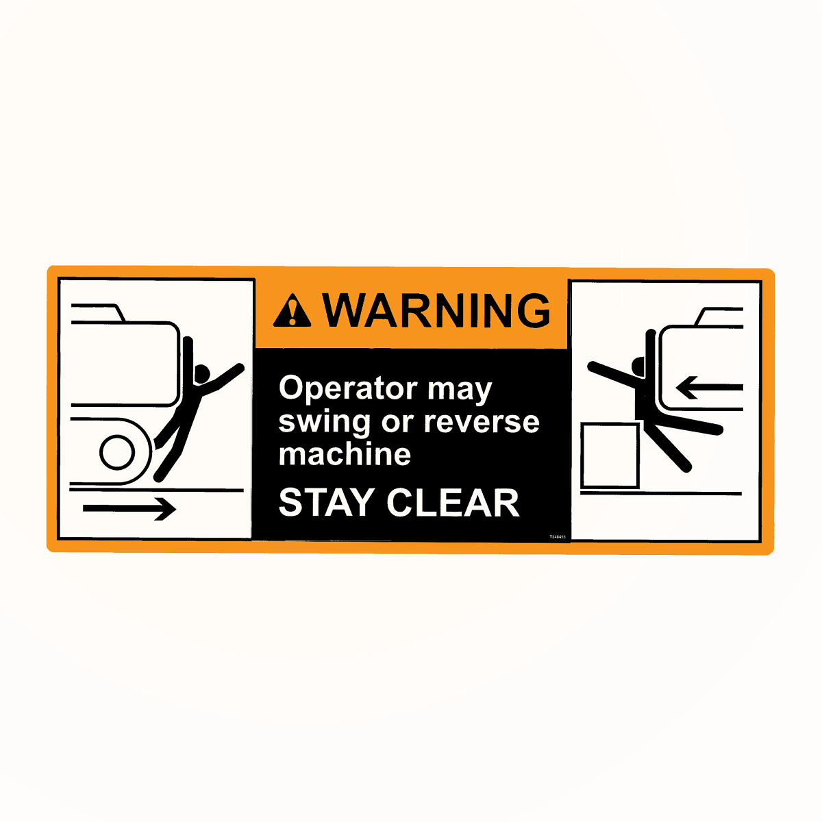 John Deere Swing Caution Decal - T248455