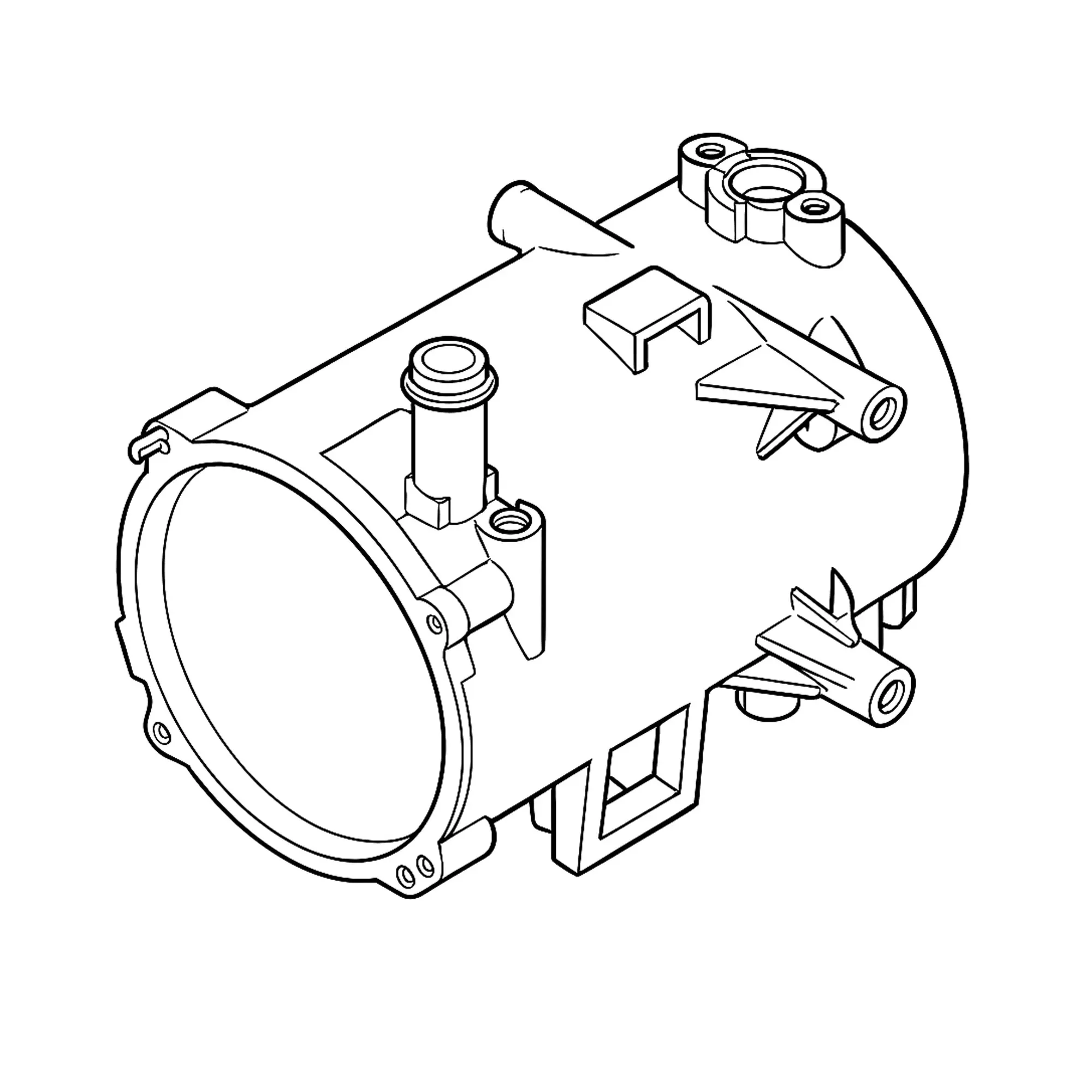 John Deere Engine Coolant Heater Housing - F064657