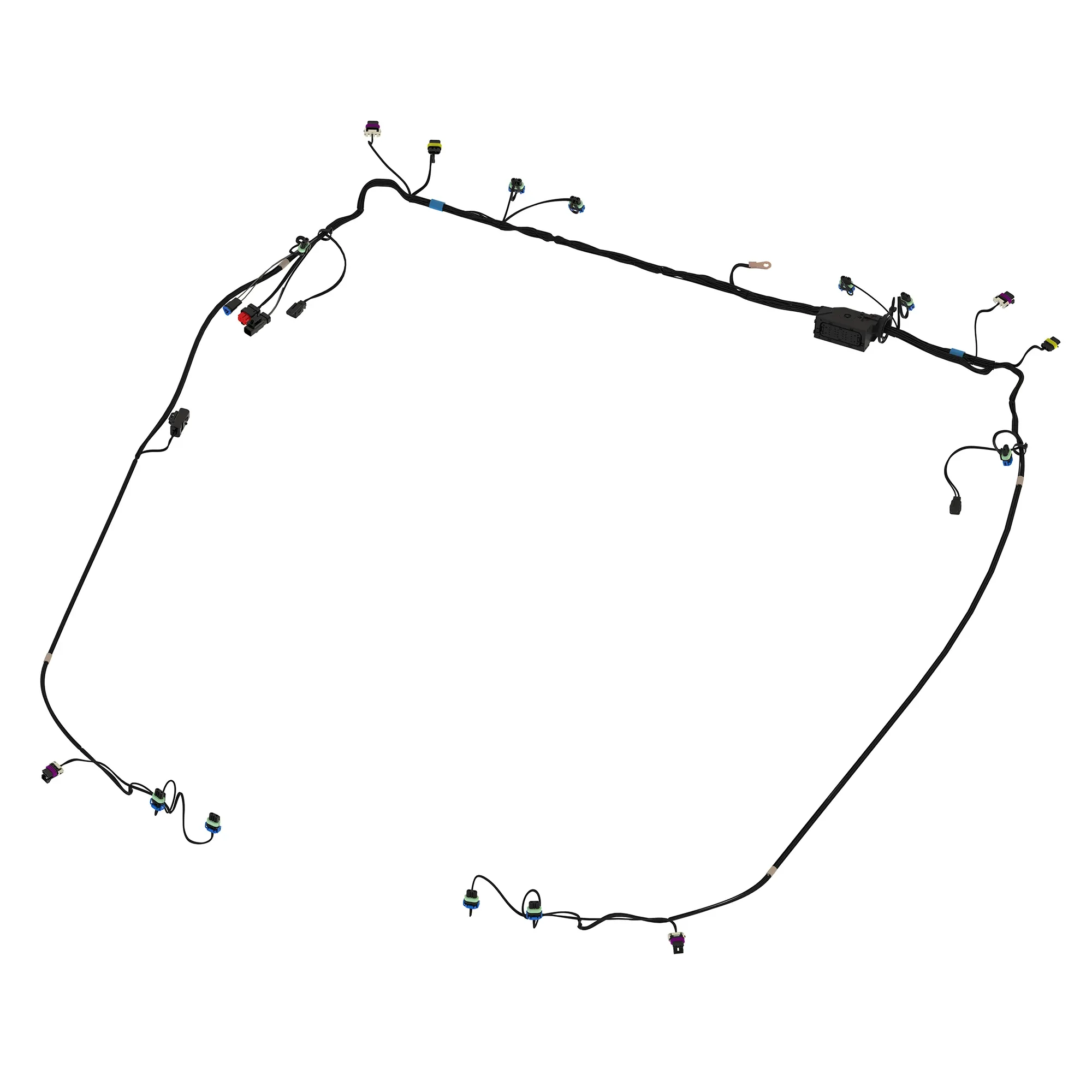 P-TIER ROOF WIRING HARNESS 4 LIGHTS, STEEL ROOF