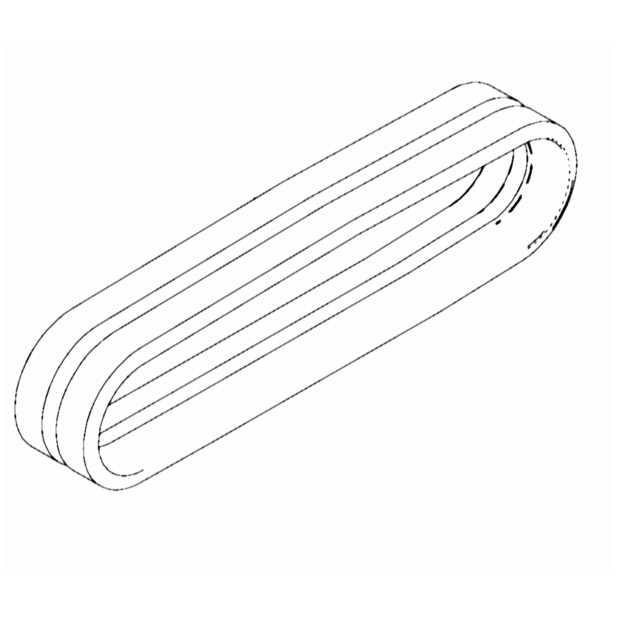 John Deere D2 Tread Pattern Rubber Track, Width 300 mm, Pitch 52.5 mm, Links 80 - 4652121