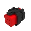 TYCO AMPSEAL16 6W RCPT SLD GRY PLST