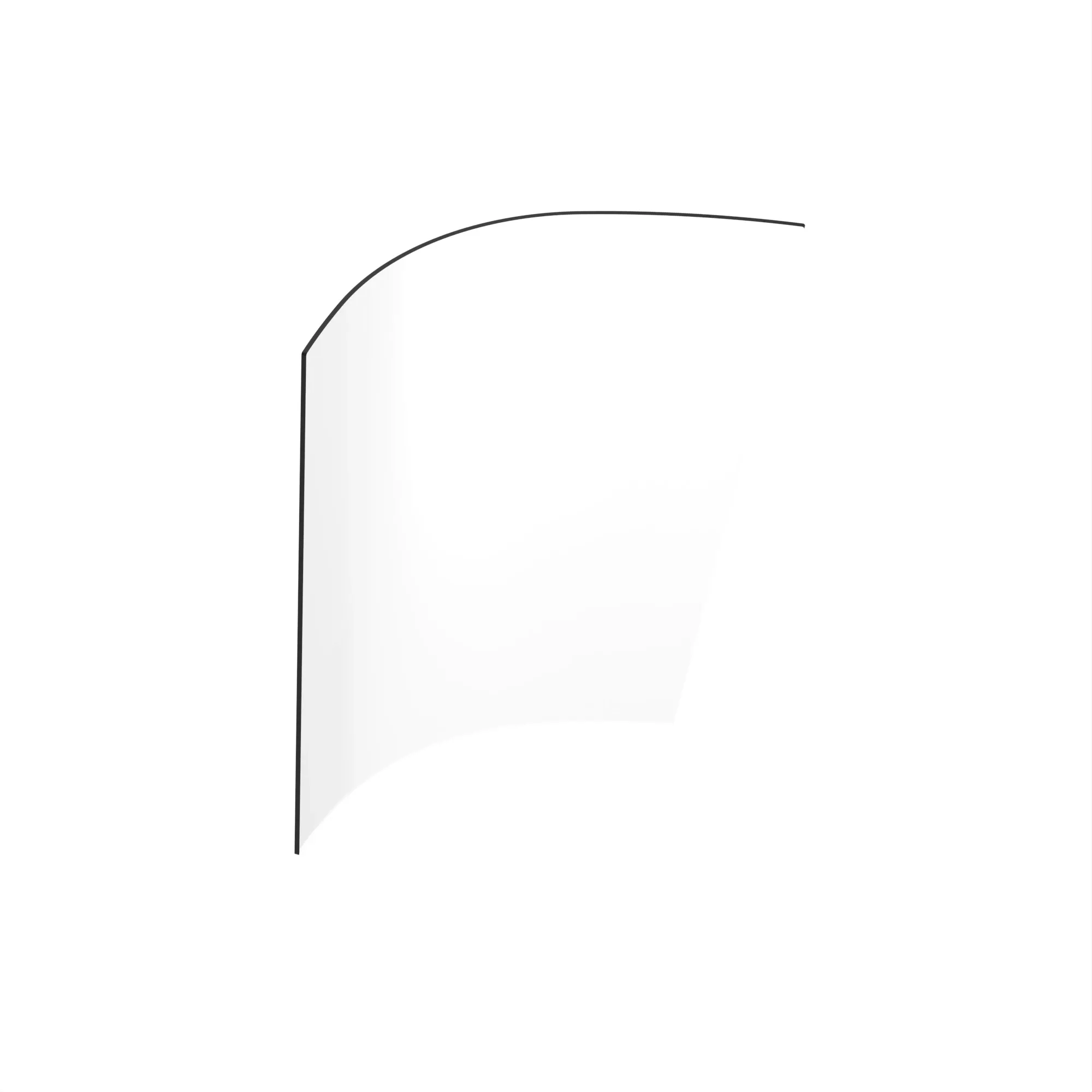 WINDOW, LOWER FRONT, LH