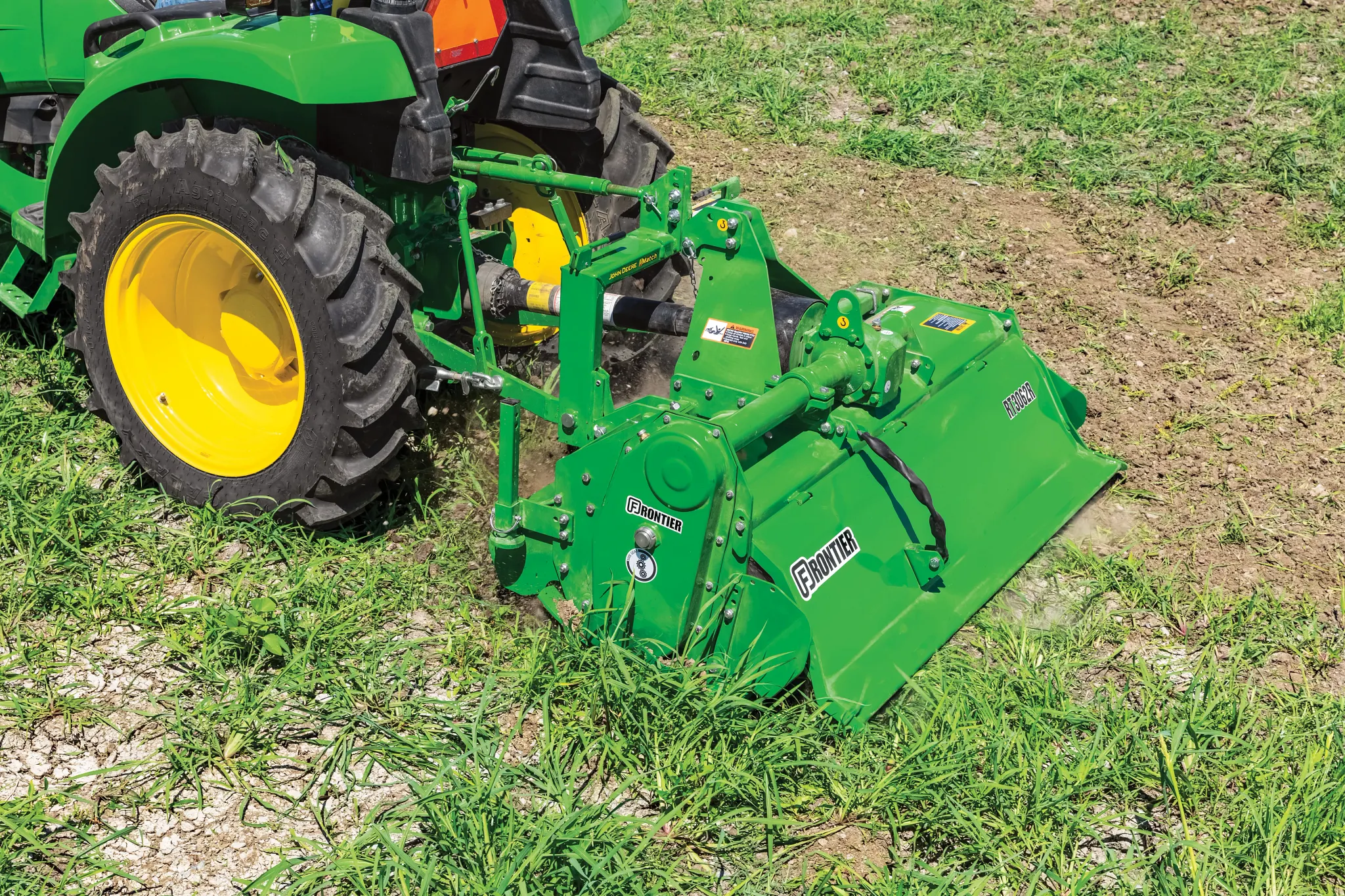 Field view of the RT3062R Rotary Tiller in field