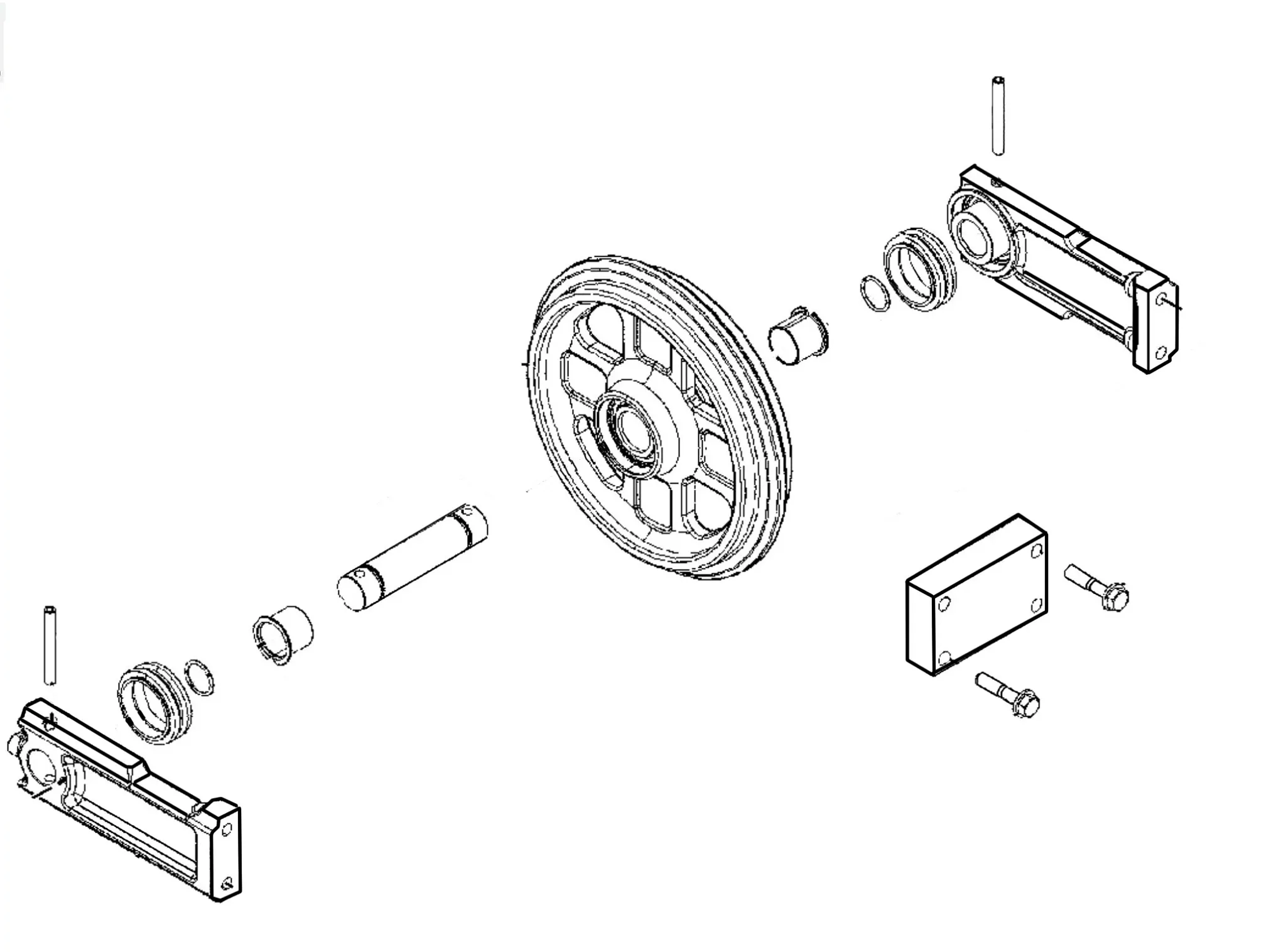 John Deere Track Idler Assembly - FYD60007380
