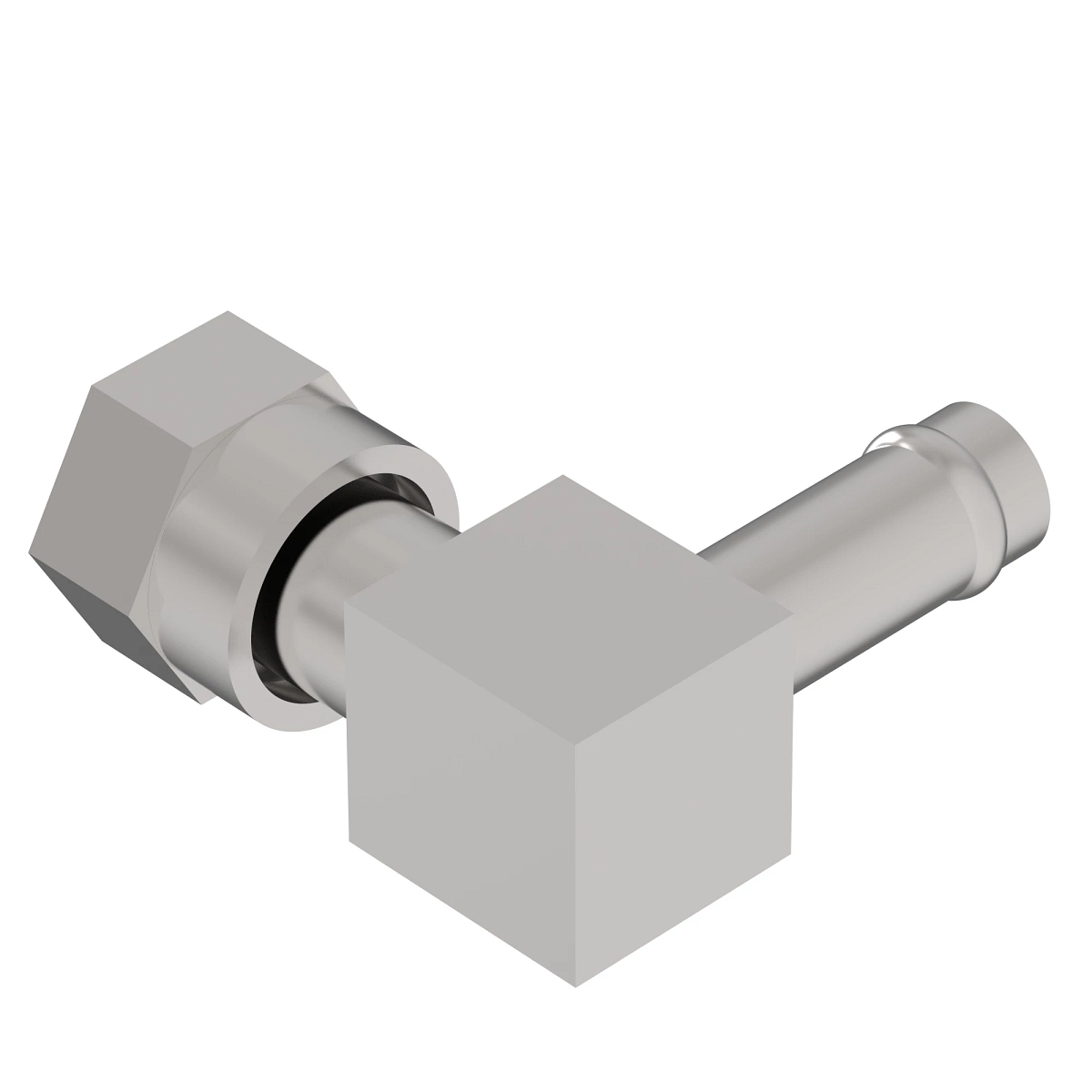 ADAPTER FITTING, 90 DEG, -08 HOSE BEADED FITTING