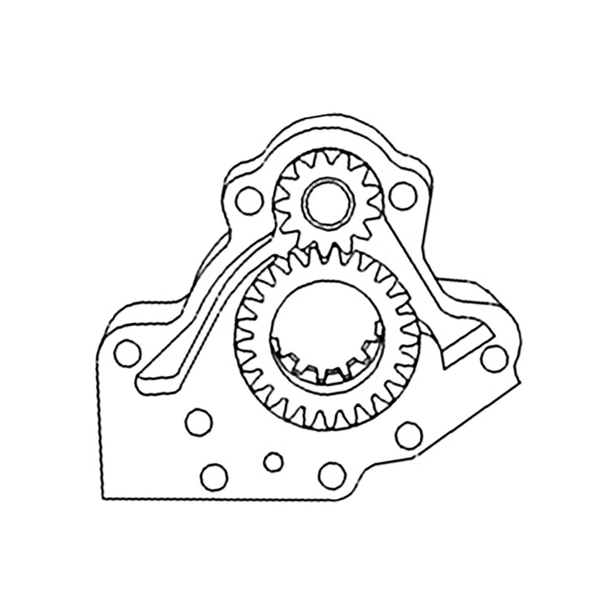 PUMP, TRANS OIL W/BRG & GEAR/PARTS