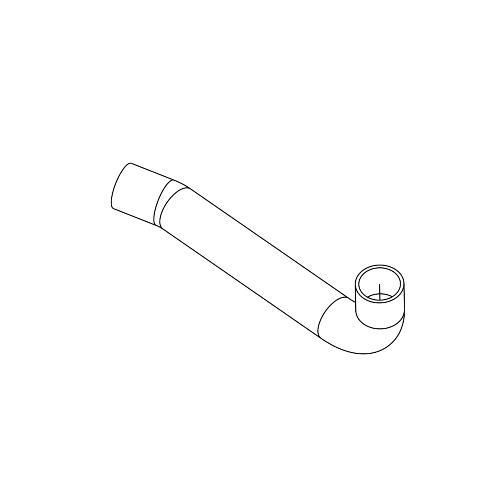 John Deere Upper Radiator Hose - T436656