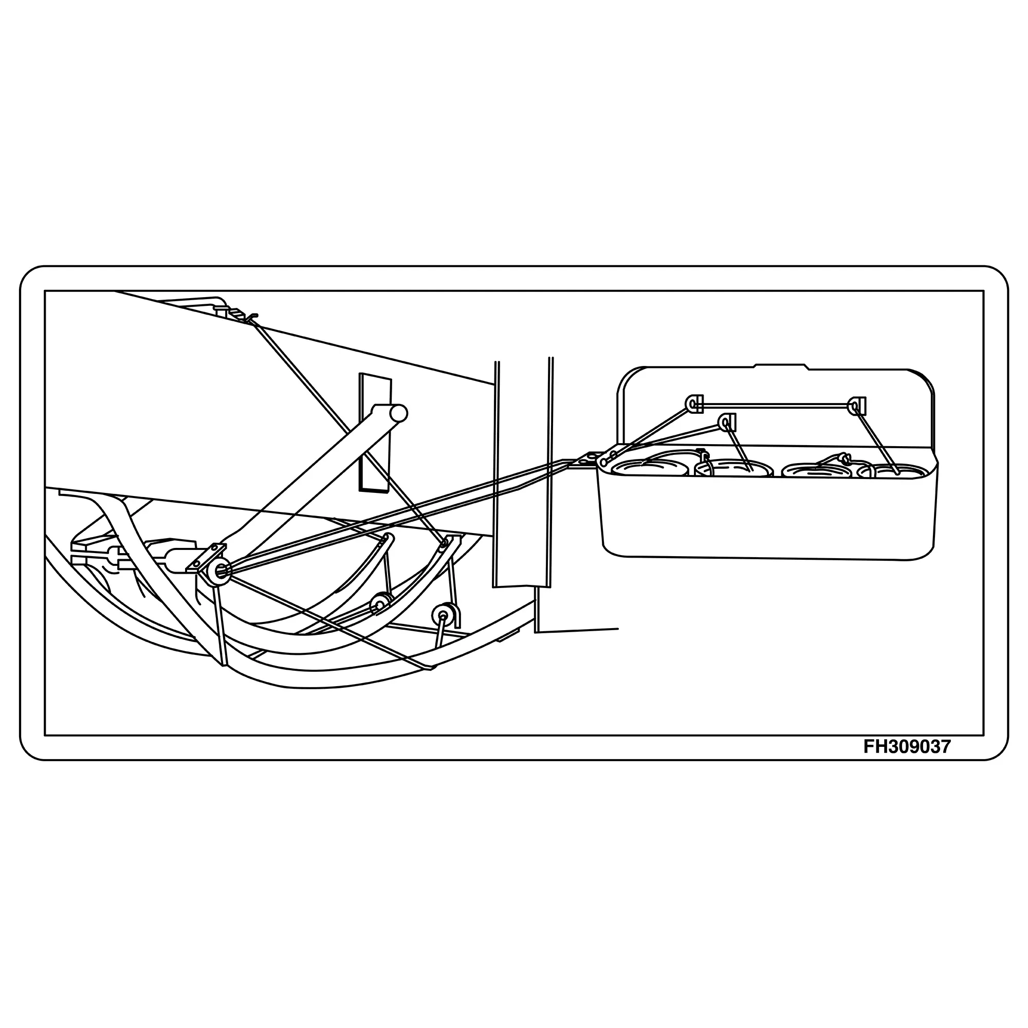 John Deere Text Free Instruction Decal - FH309037