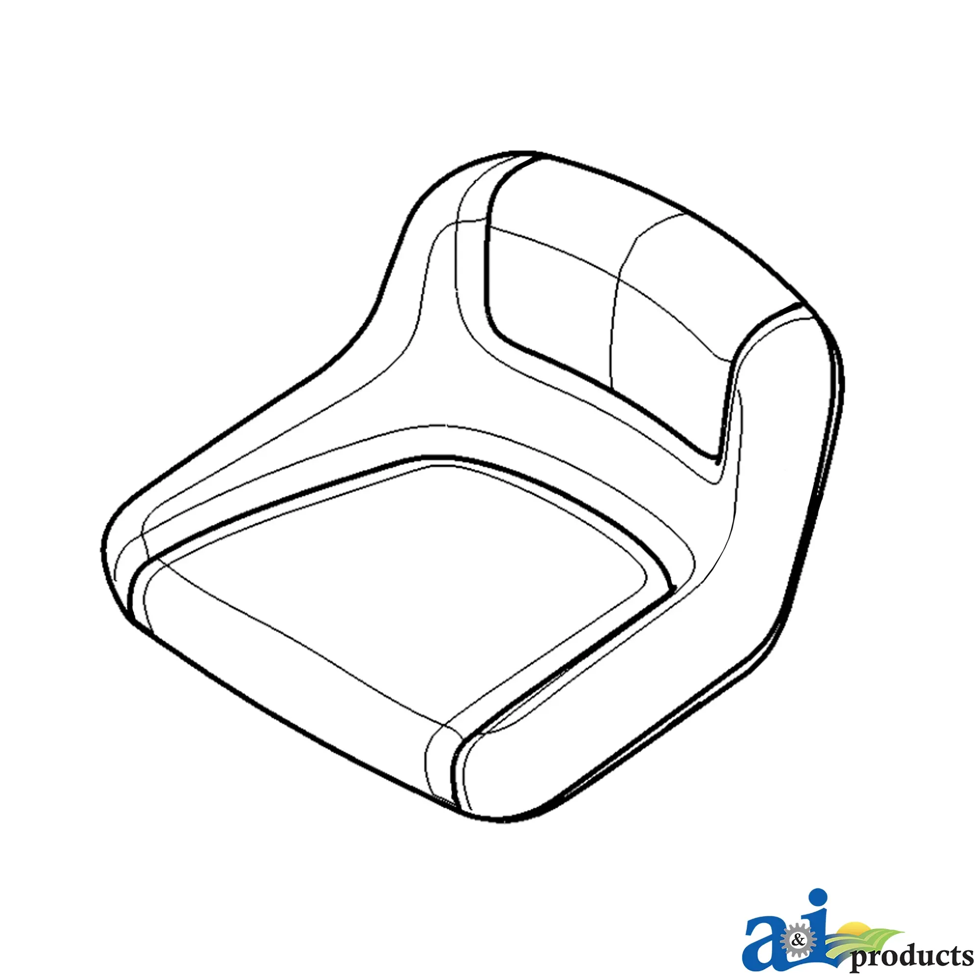 A&I Products Mid Back Seat, Yellow - A-GY20495