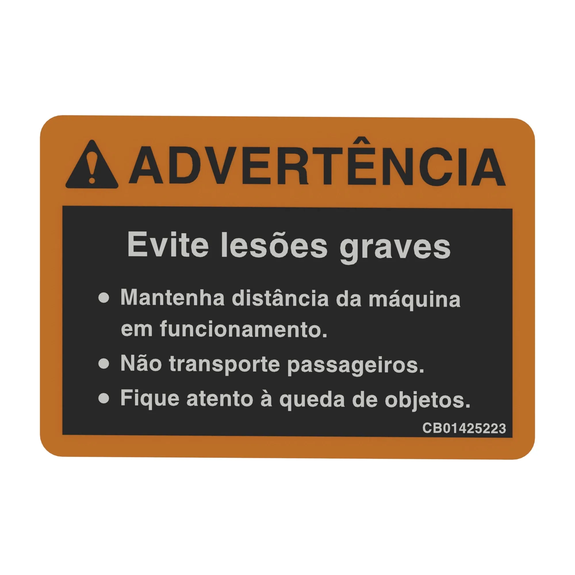 John Deere Injury Warning Decal, Portuguese - CB01425223