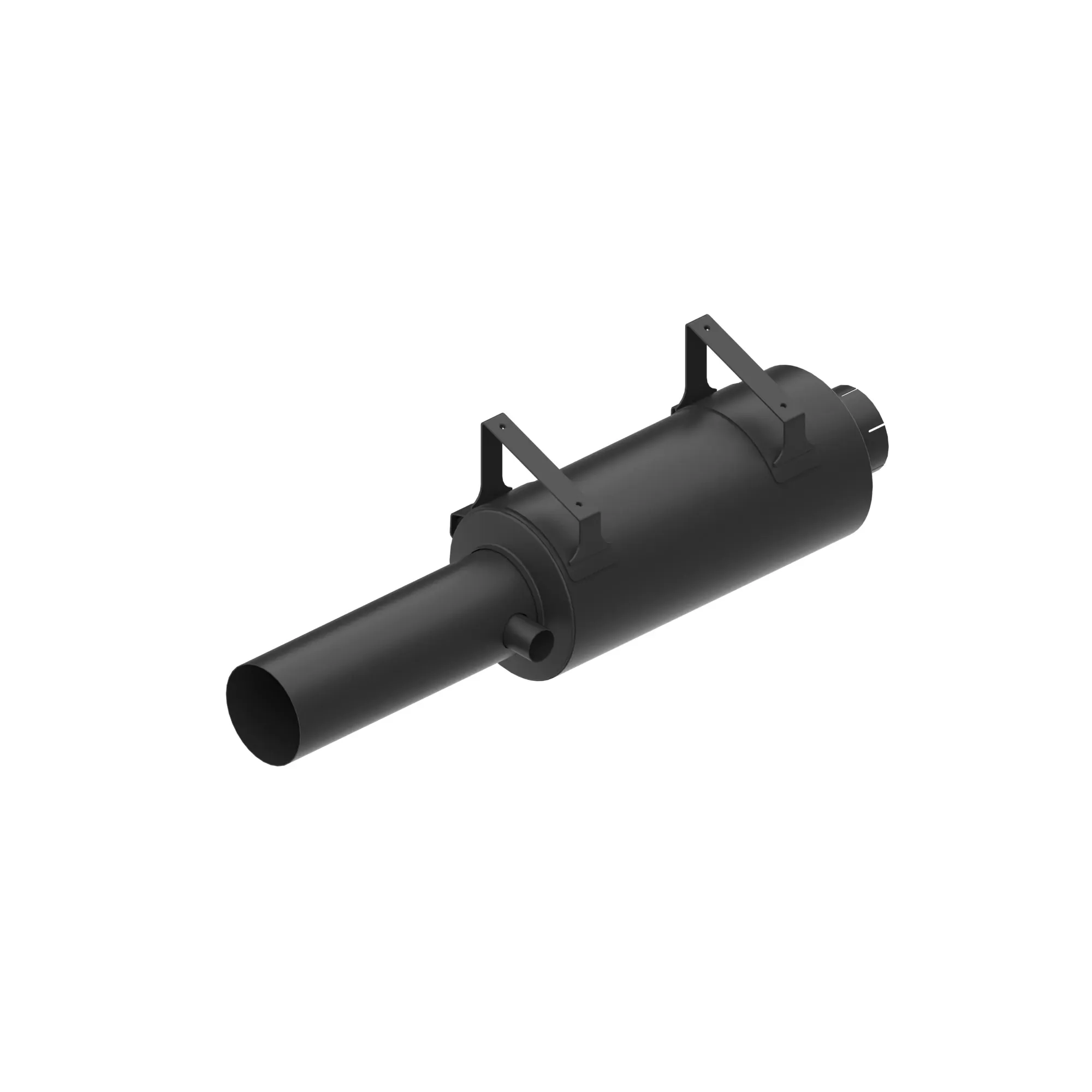 John Deere Sloped Mount Aspired Muffler - AN374320