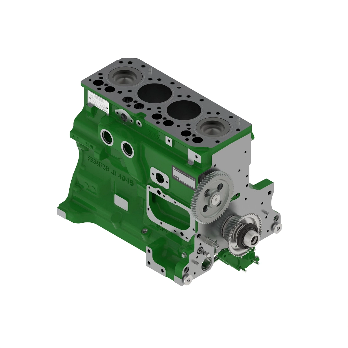 John Deere Short Block Assembly, 4045, Tier 3 - DZ125172