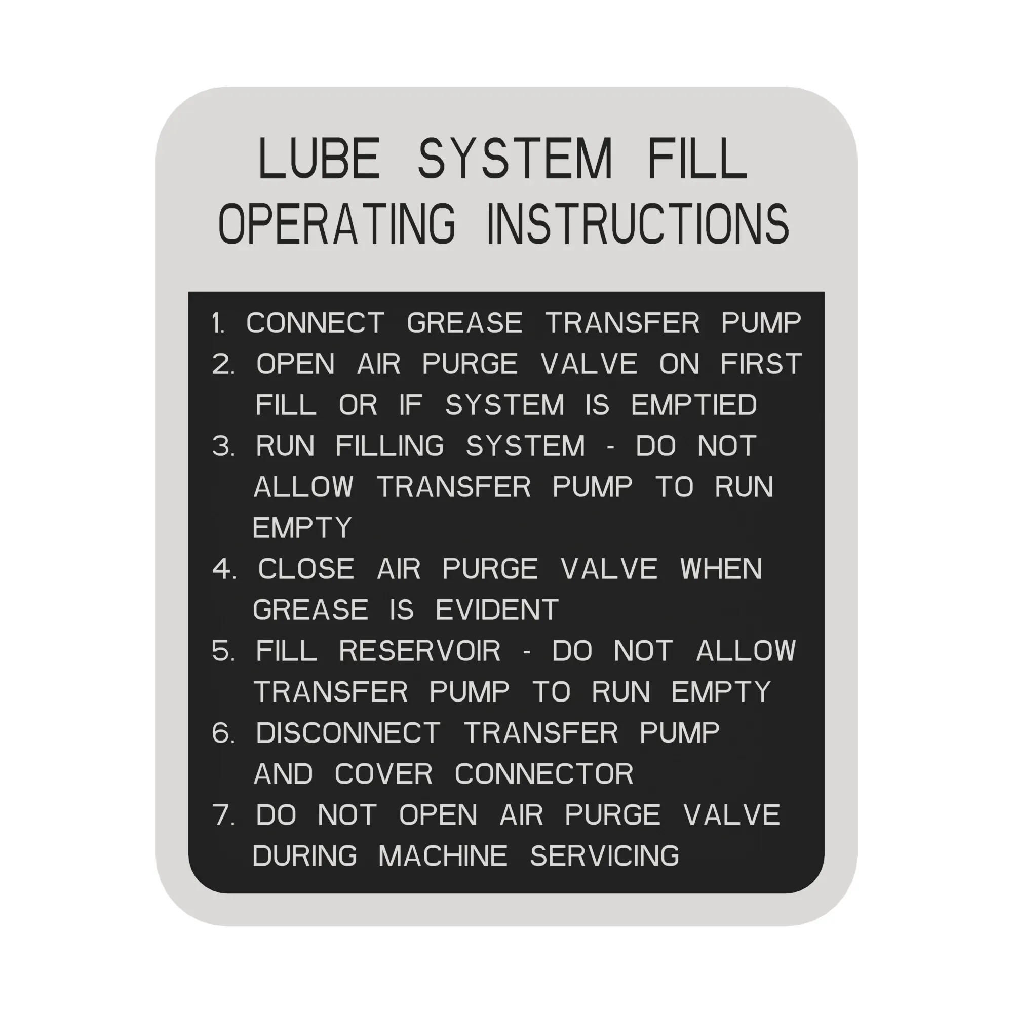 John Deere Air Valve Label - N194944