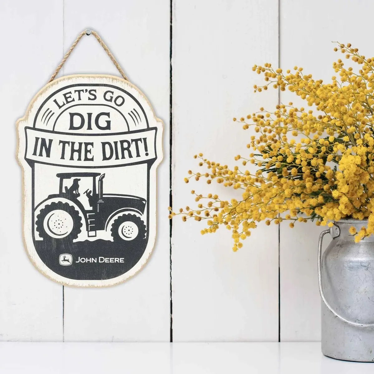 Dig in the Dirt Hanging Wood Sign