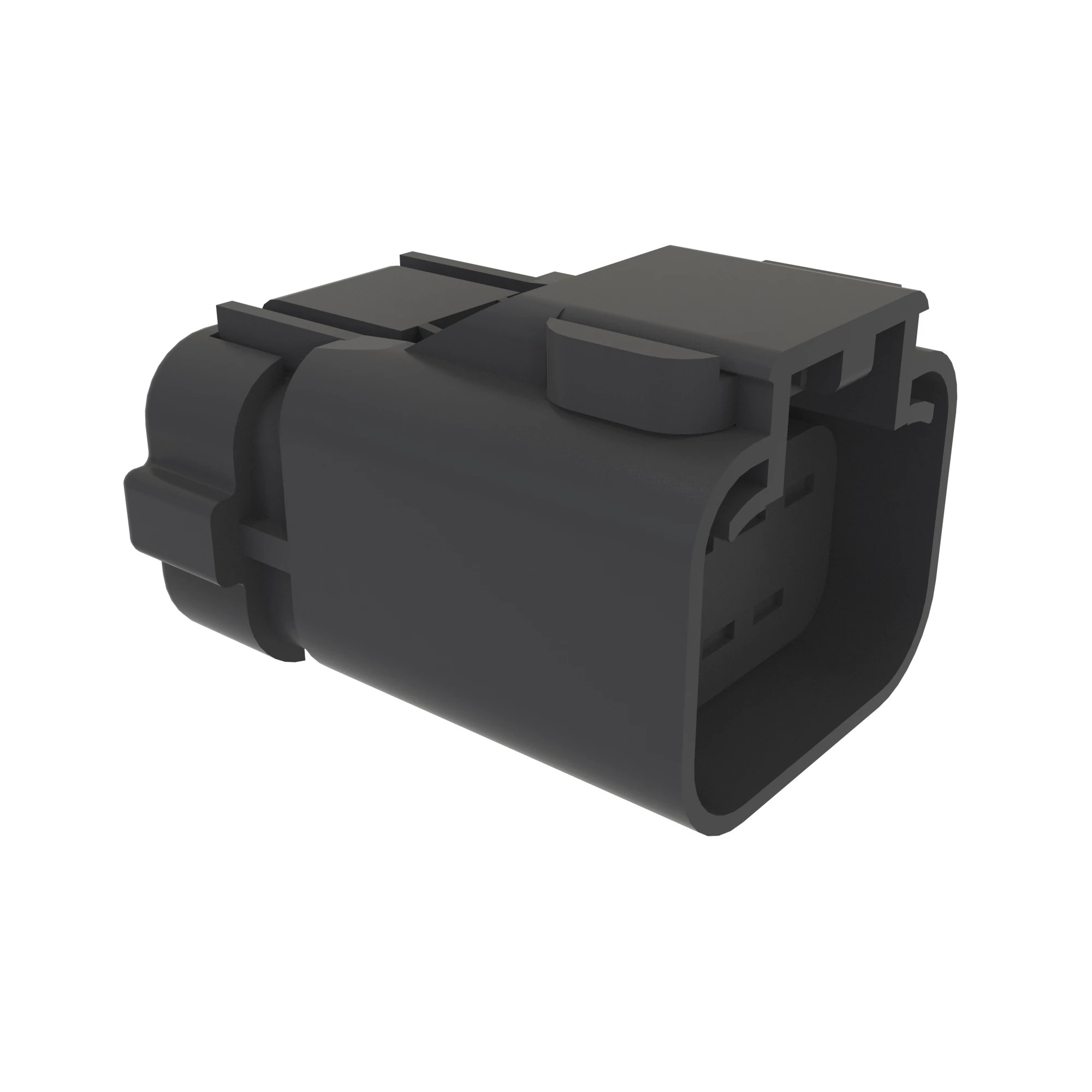 CONN DELPHI APEX2.8 6W FS BLK PLSTC