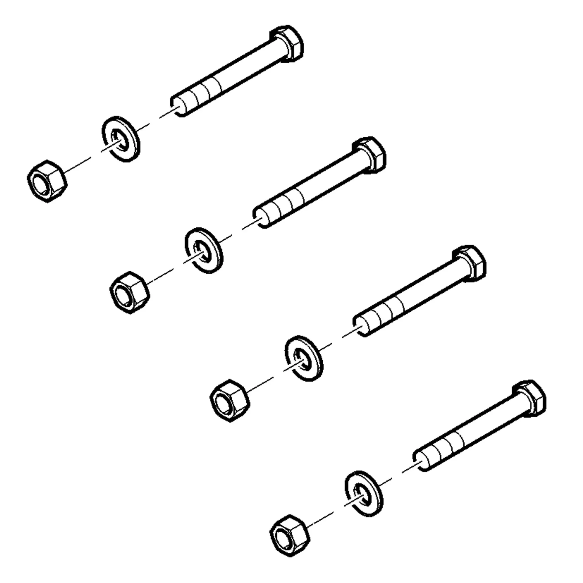 John Deere Starter Weight Mounting Hardware Kit - BM19936
