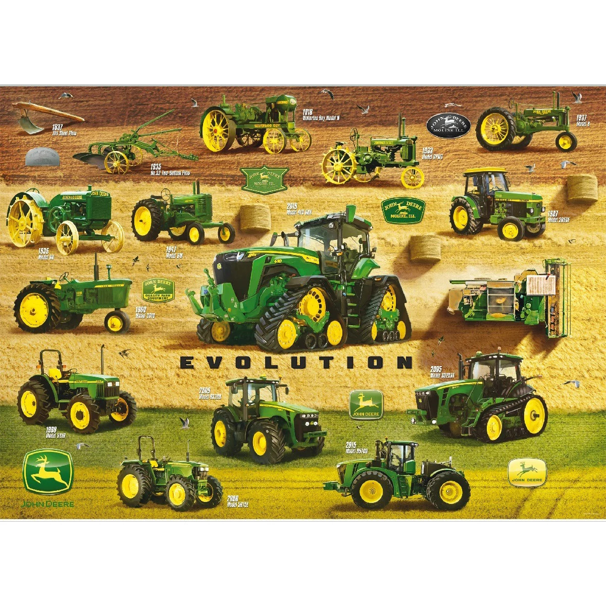 "1000 Piece Evolution of the Tractor Puzzle"
