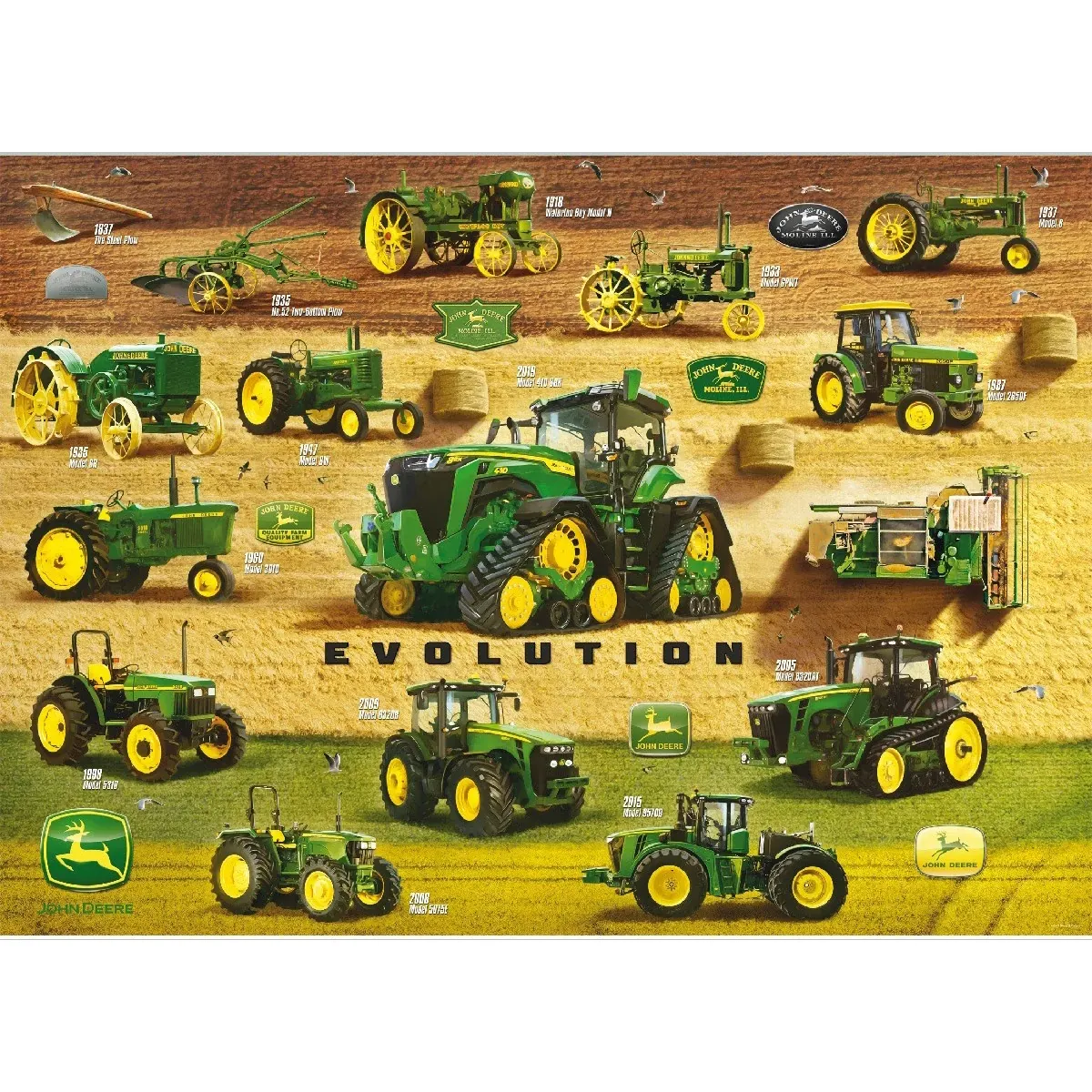 "1000 Piece Evolution of the Tractor Puzzle"
