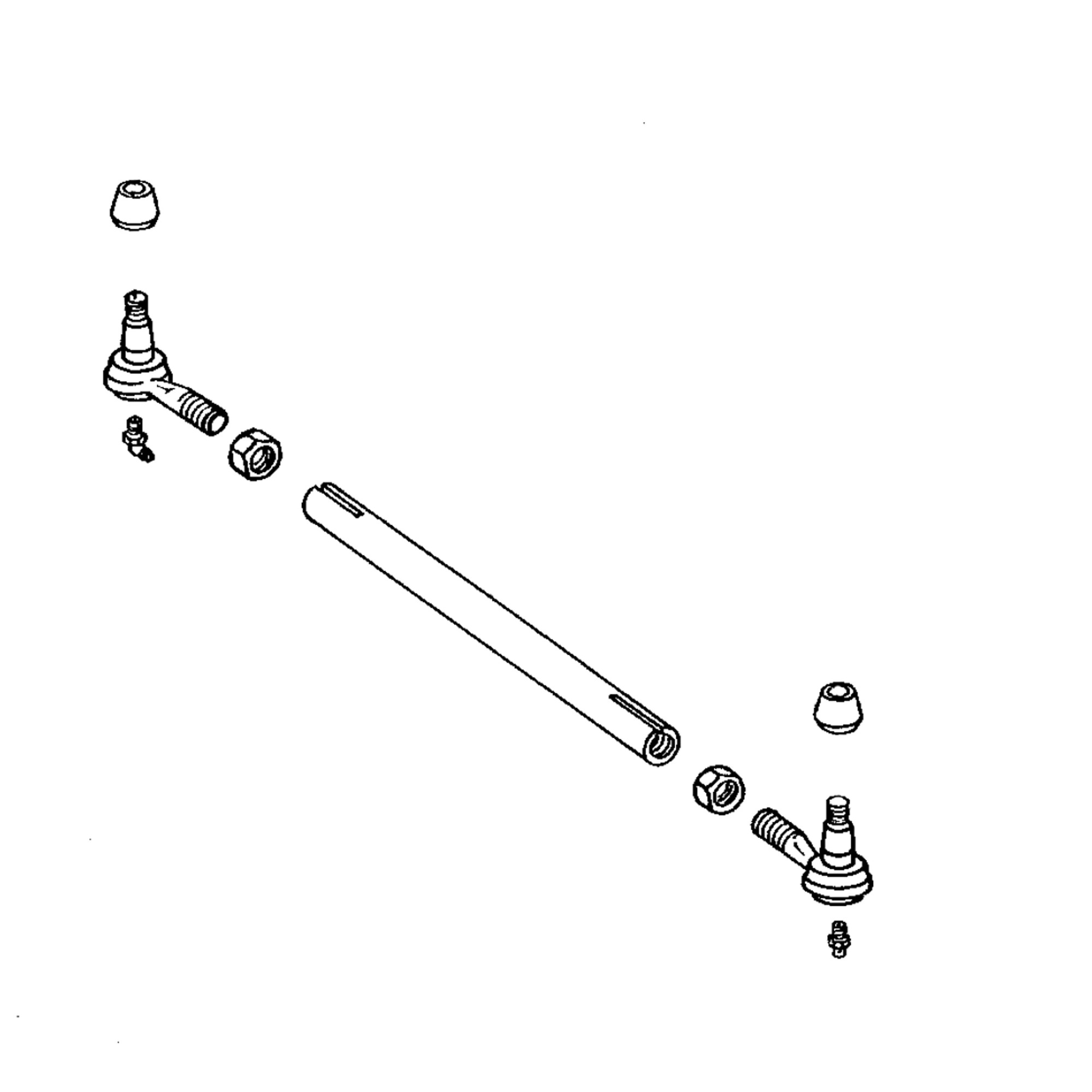 John Deere Tie Rod and Steering Arm Tie Rod Assembly - RE12324