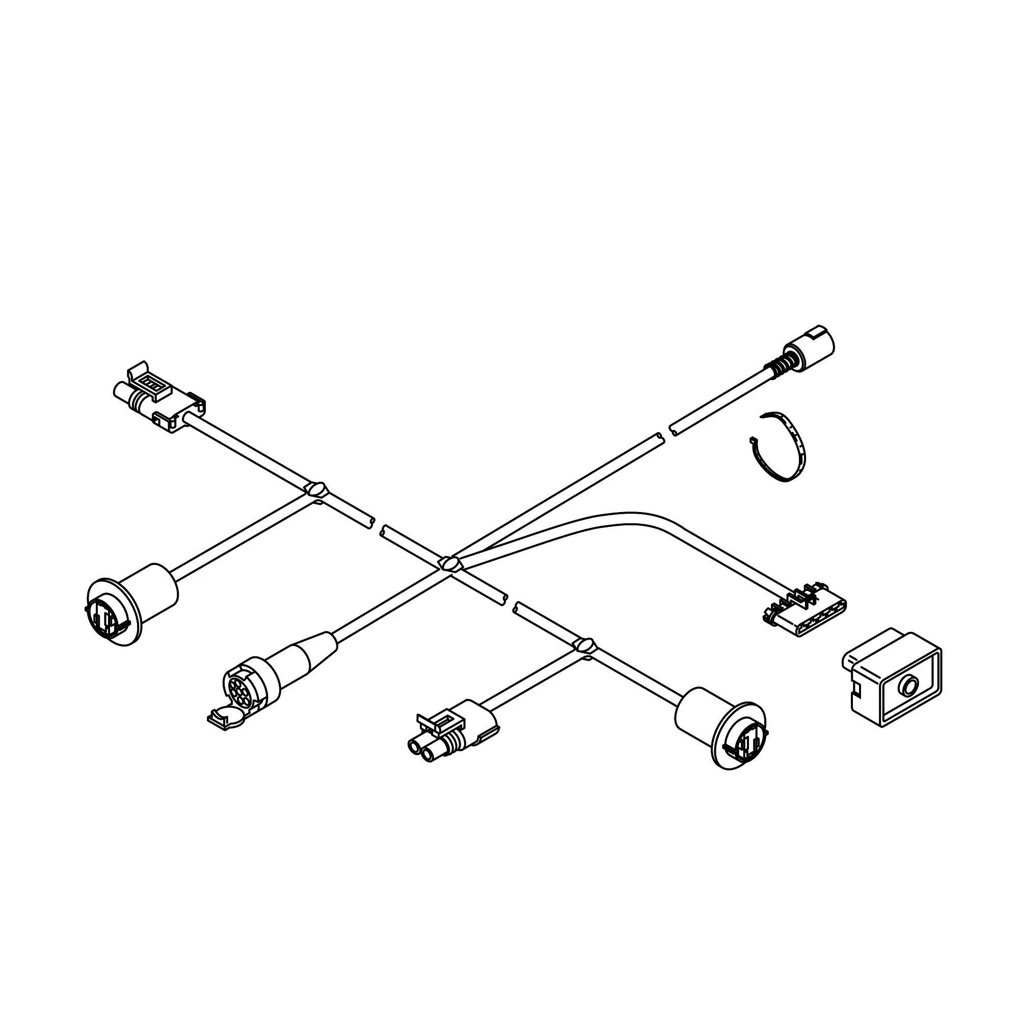 John Deere Warning Light Wiring Harness - AA76580