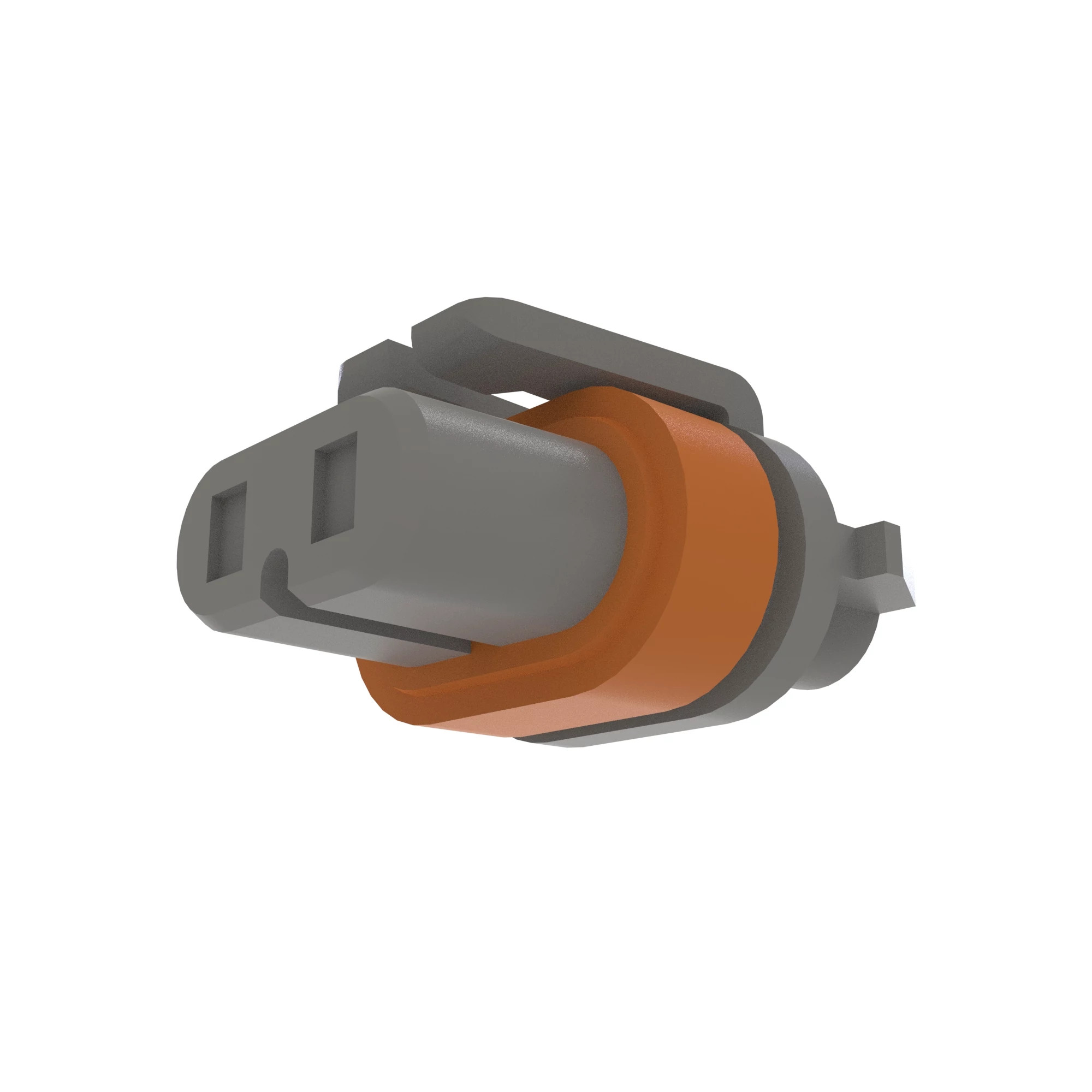 John Deere Gray External Electrical Connector Assembly, 2 Cavities - 57M8128