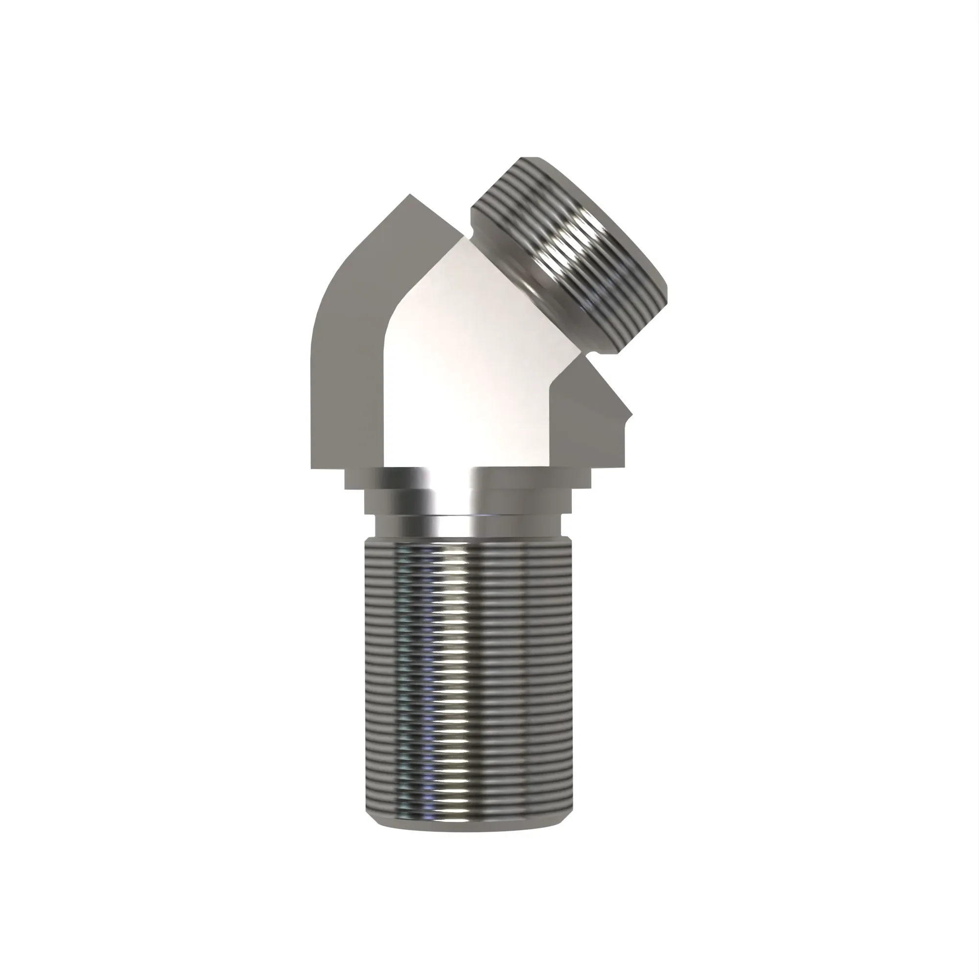 45 DEGREE BULKHEAD ELBOW, ORFS