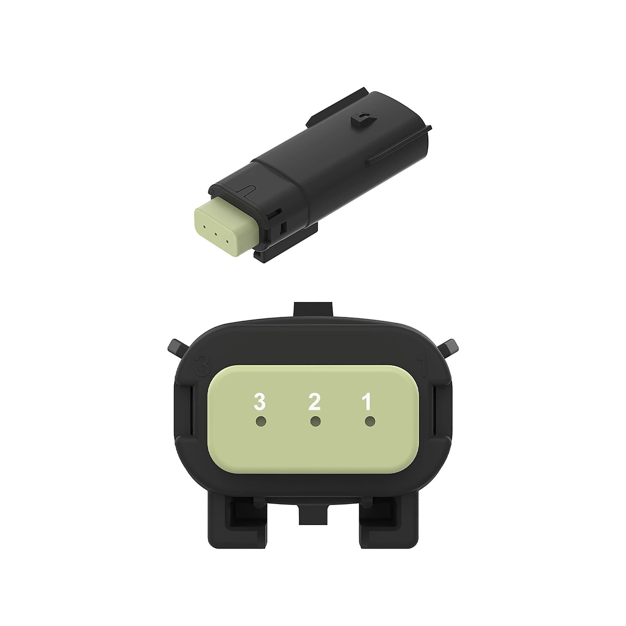 CONN MOLEX MX150 3W MS BLK PLSTC